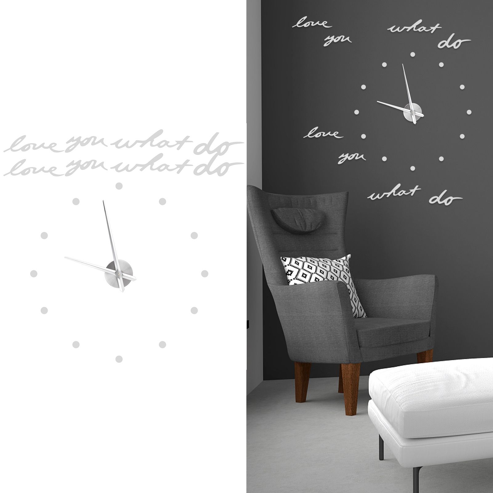Innovative DIY Wall Clock Stylish Mirror Surface Sticker Clock Modern Home view 10