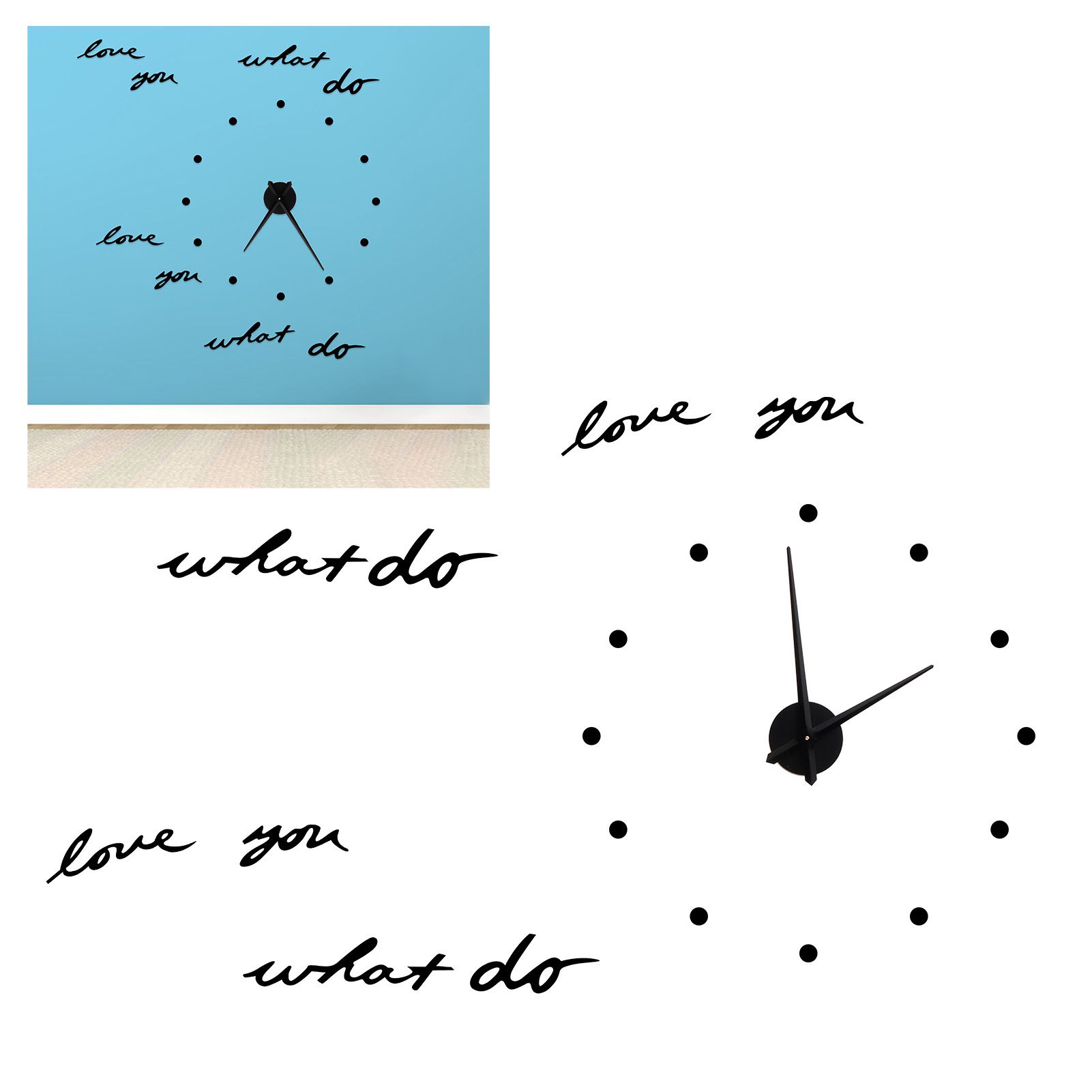 Innovative DIY Wall Clock Stylish Mirror Surface Sticker Clock Modern Home view 9