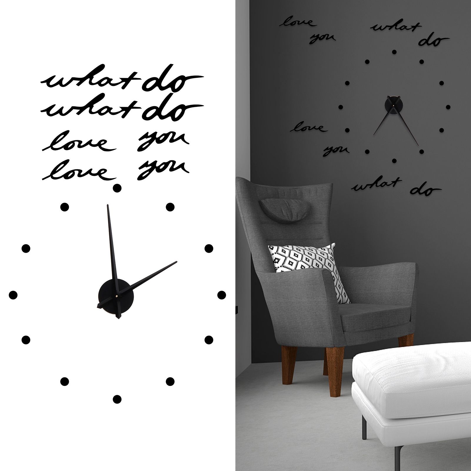 Innovative DIY Wall Clock Stylish Mirror Surface Sticker Clock Modern Home view 10