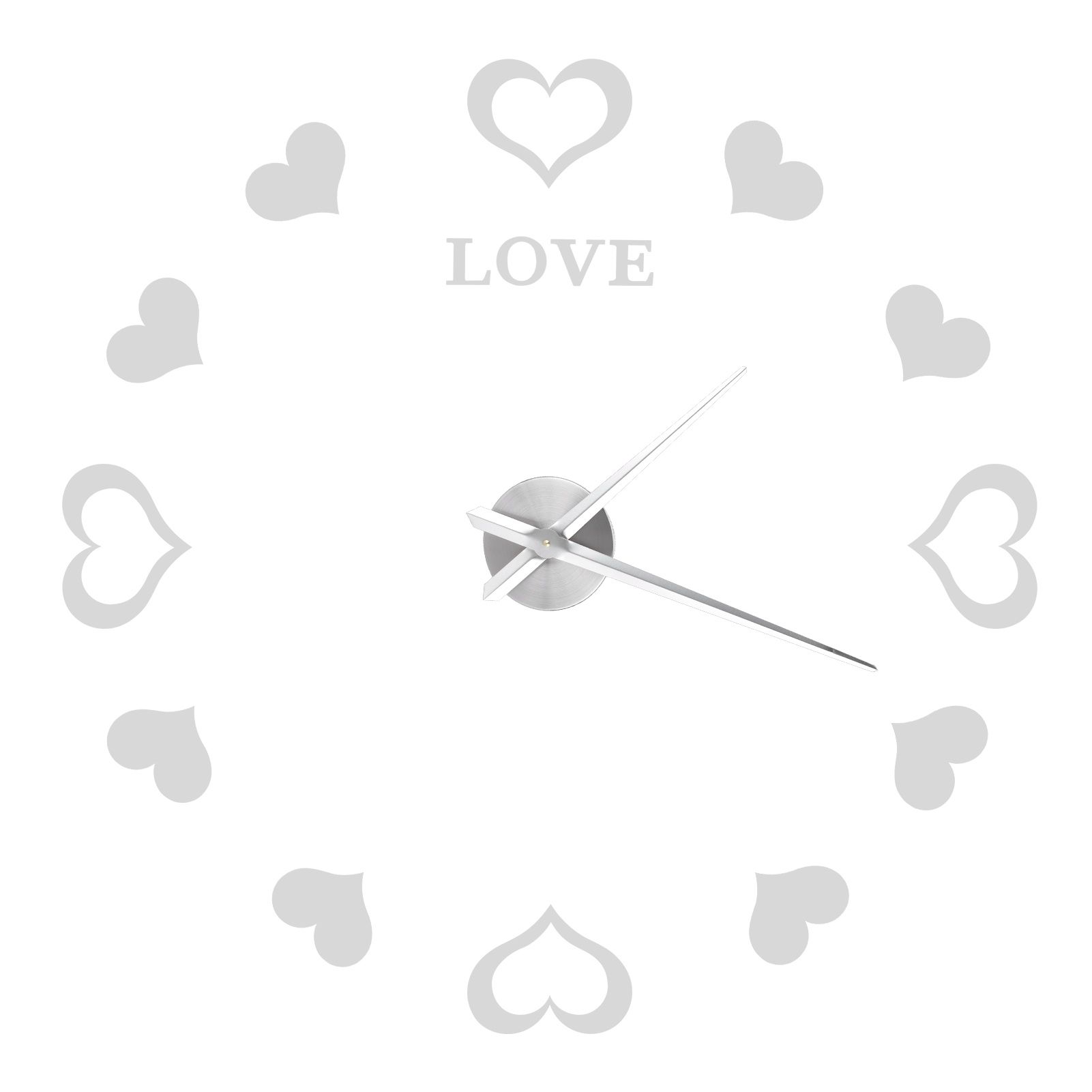 Innovative DIY Wall Clock Acrylic Mirror Surface Wall Sticker Clock for Home view 2