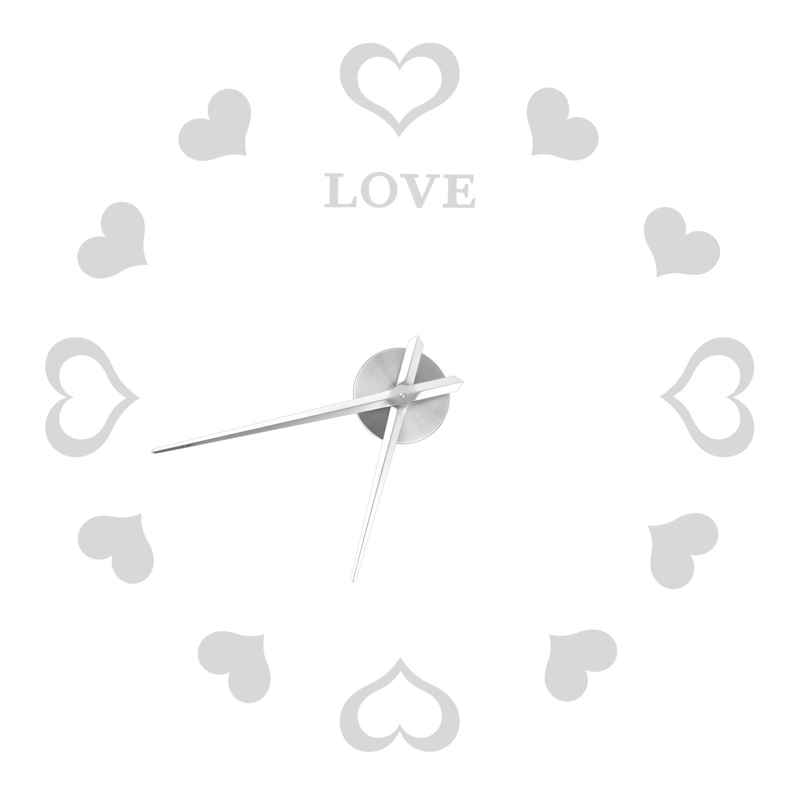 Innovative DIY Wall Clock Acrylic Mirror Surface Wall Sticker Clock for Home view 3