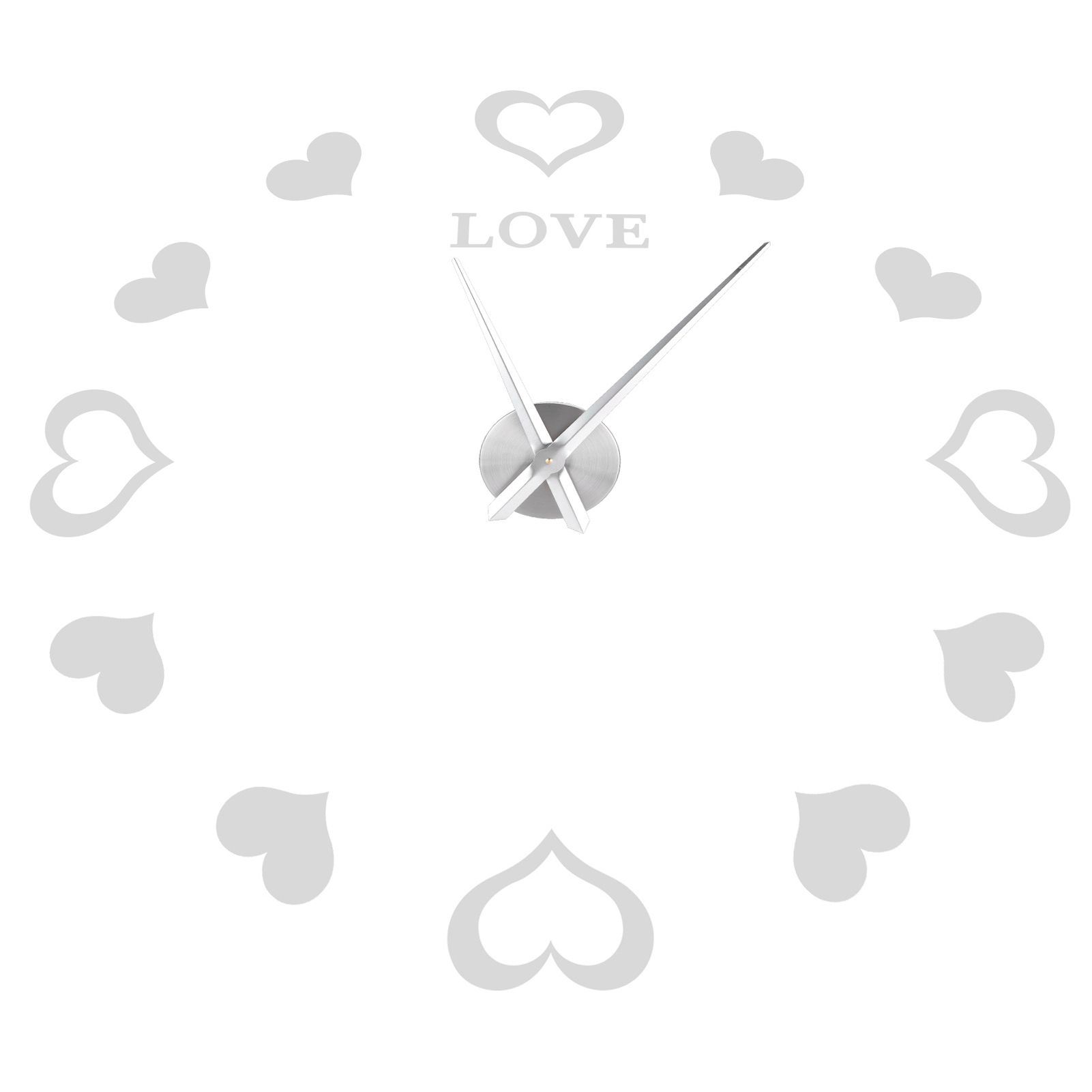 Innovative DIY Wall Clock Acrylic Mirror Surface Wall Sticker Clock for Home view 4