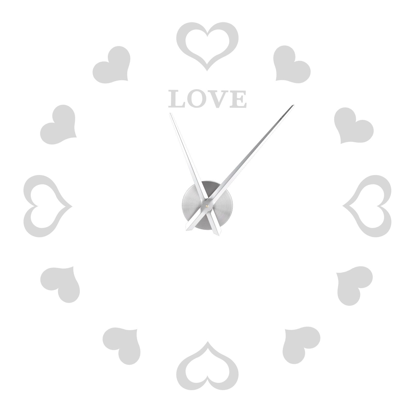 Innovative DIY Wall Clock Acrylic Mirror Surface Wall Sticker Clock for Home view 5