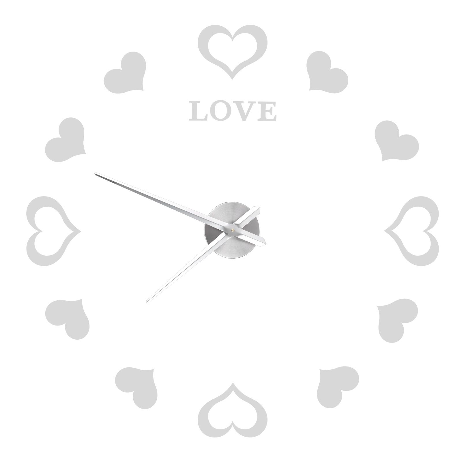 Innovative DIY Wall Clock Acrylic Mirror Surface Wall Sticker Clock for Home view 6