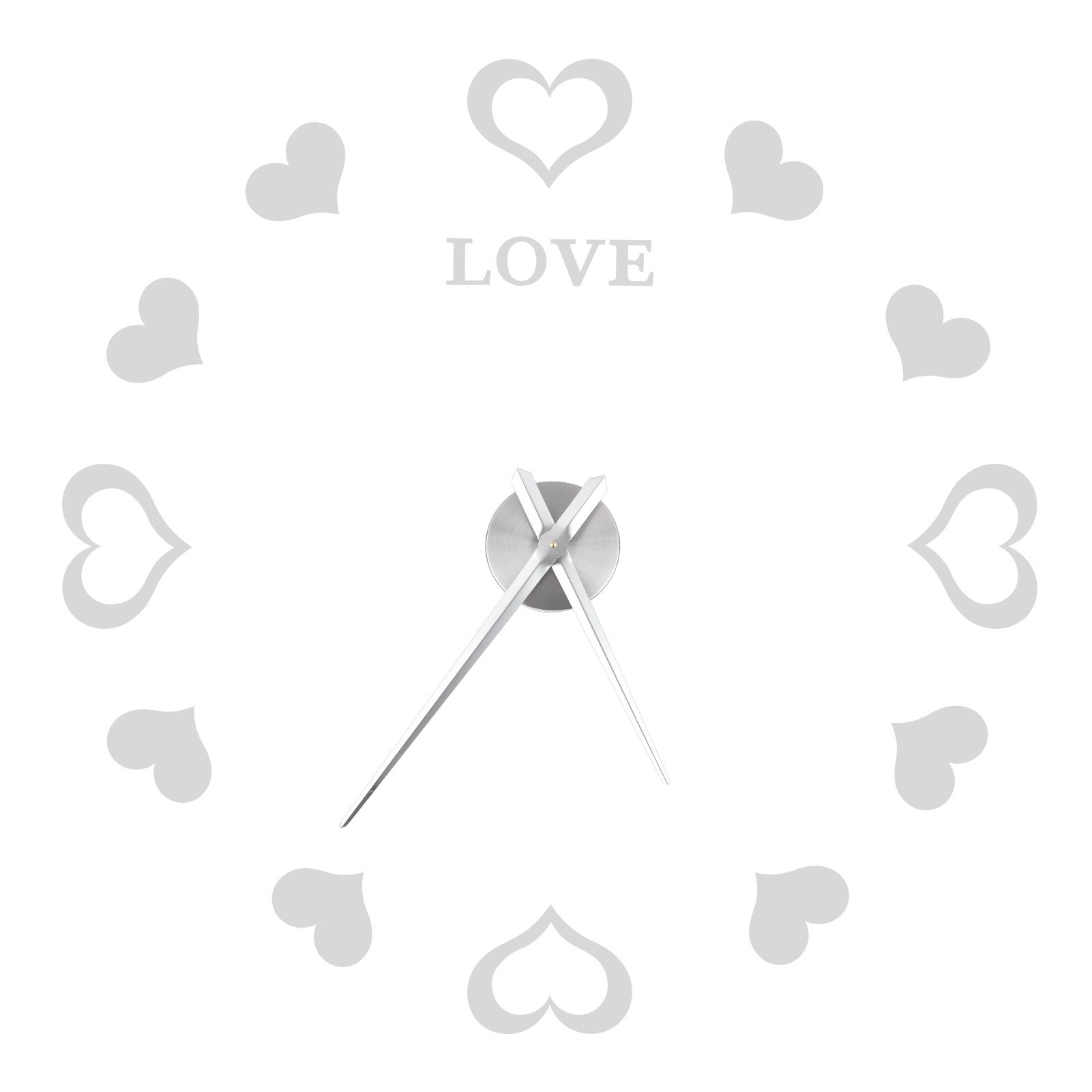 Innovative DIY Wall Clock Acrylic Mirror Surface Wall Sticker Clock for Home view 7
