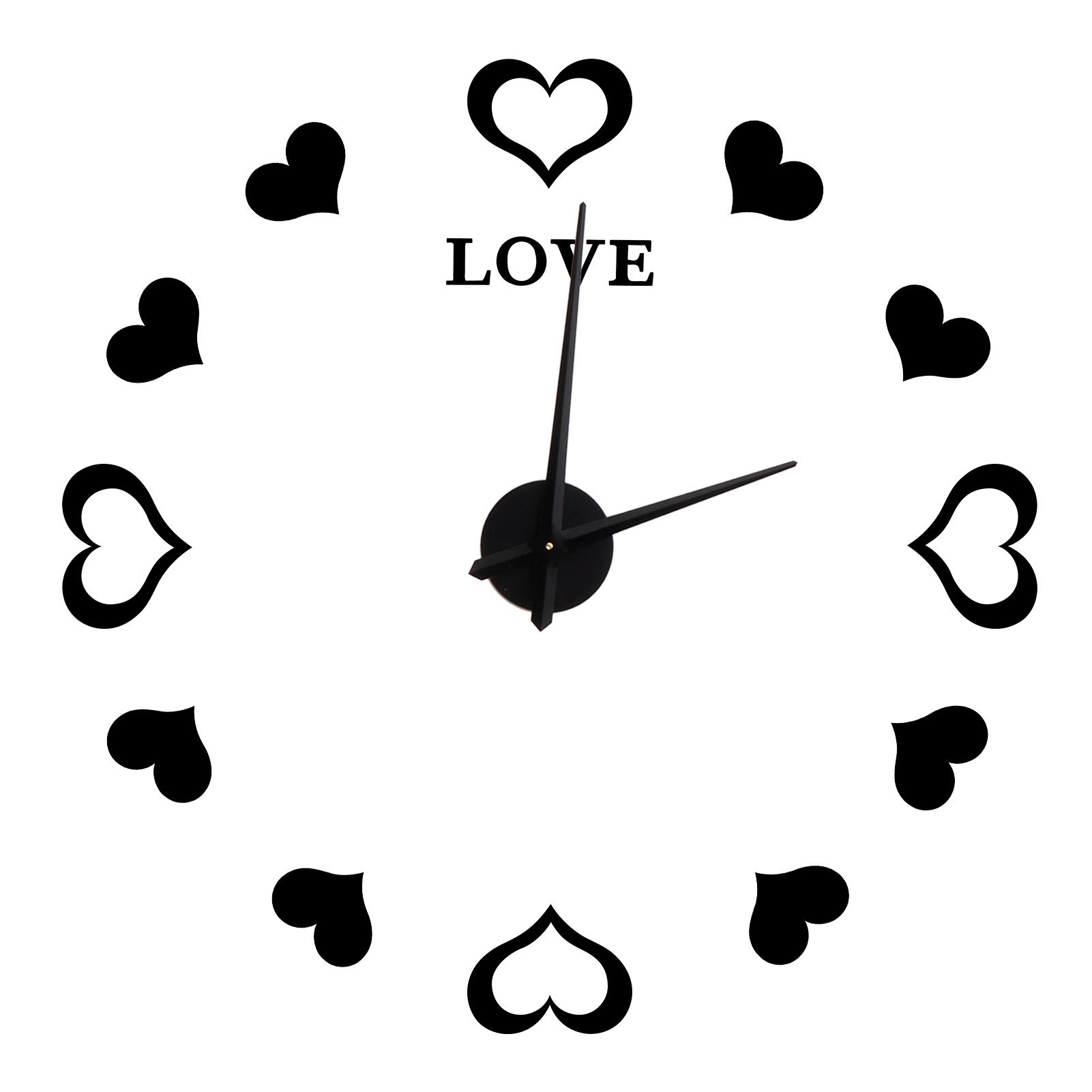 Innovative DIY Wall Clock Acrylic Mirror Surface Wall Sticker Clock for Home view 2