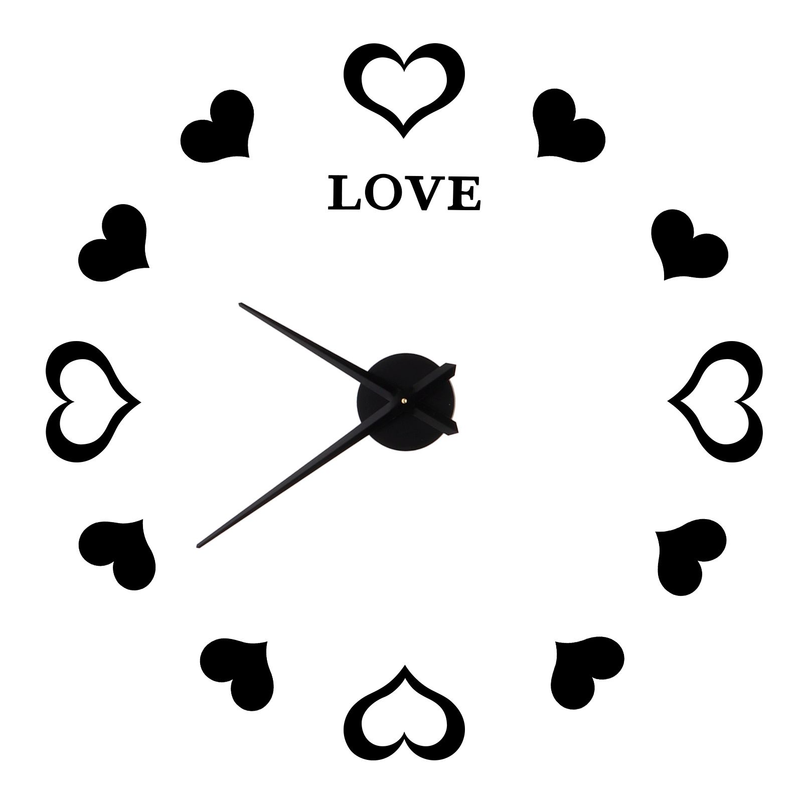 Innovative DIY Wall Clock Acrylic Mirror Surface Wall Sticker Clock for Home view 3