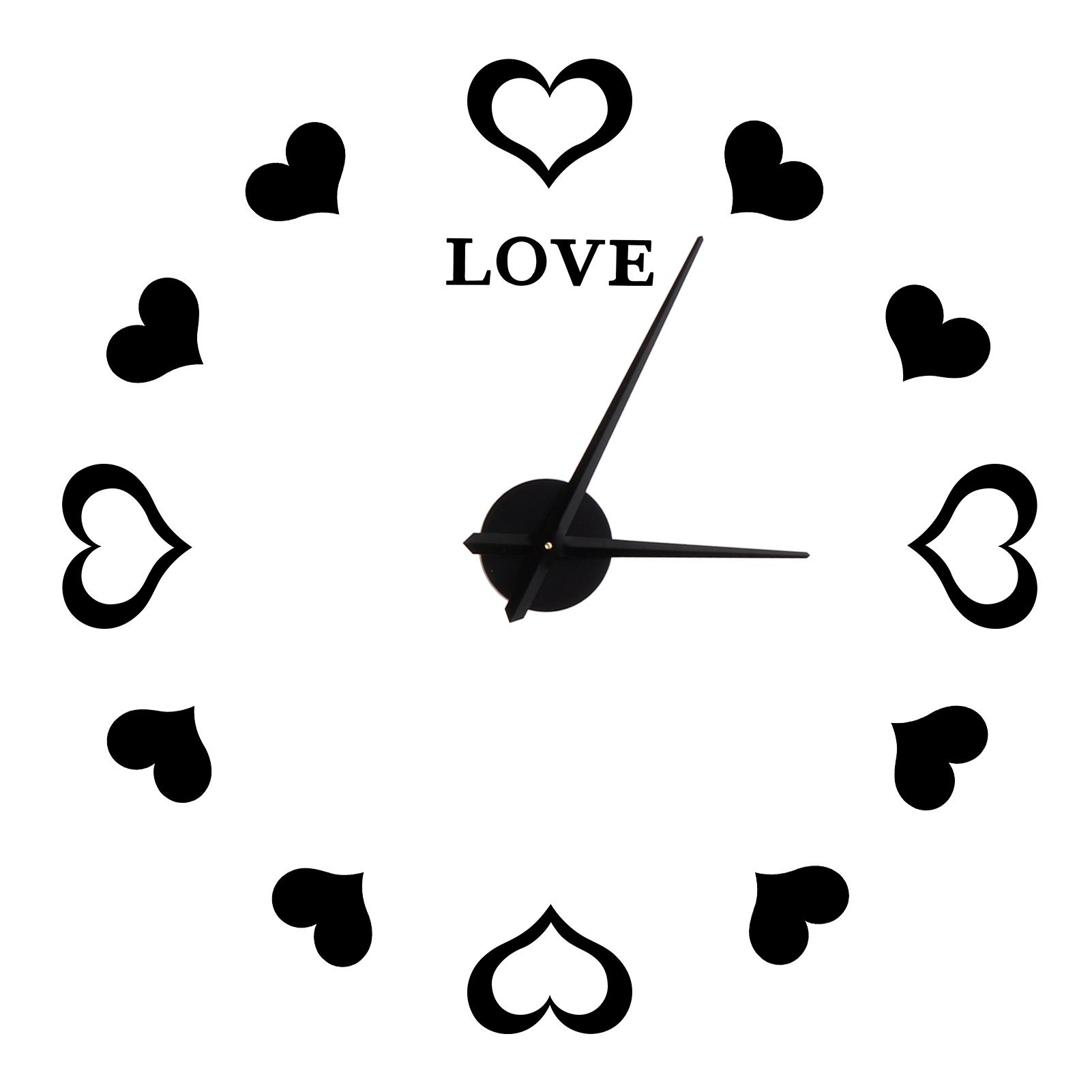 Innovative DIY Wall Clock Acrylic Mirror Surface Wall Sticker Clock for Home view 4