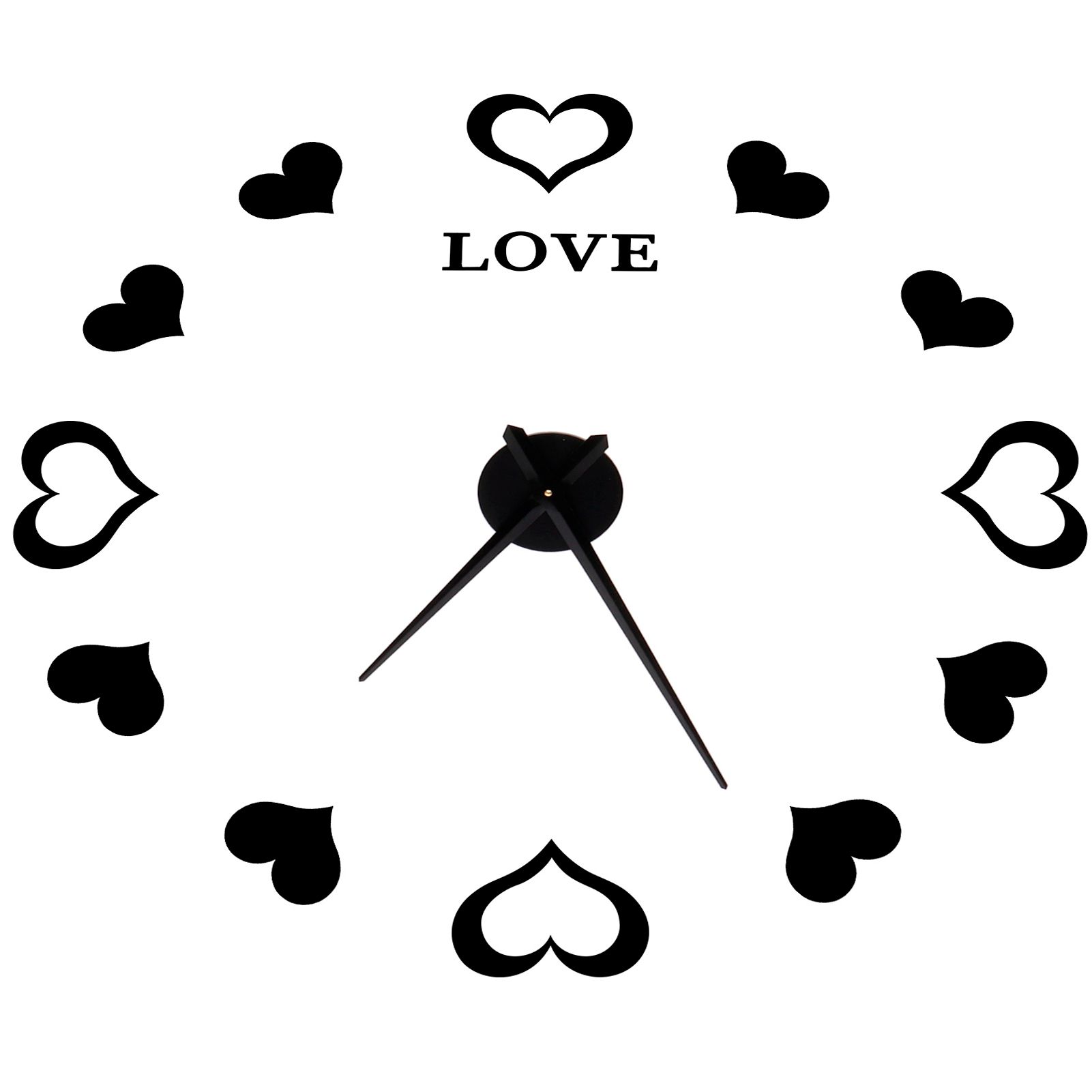 Innovative DIY Wall Clock Acrylic Mirror Surface Wall Sticker Clock for Home view 5
