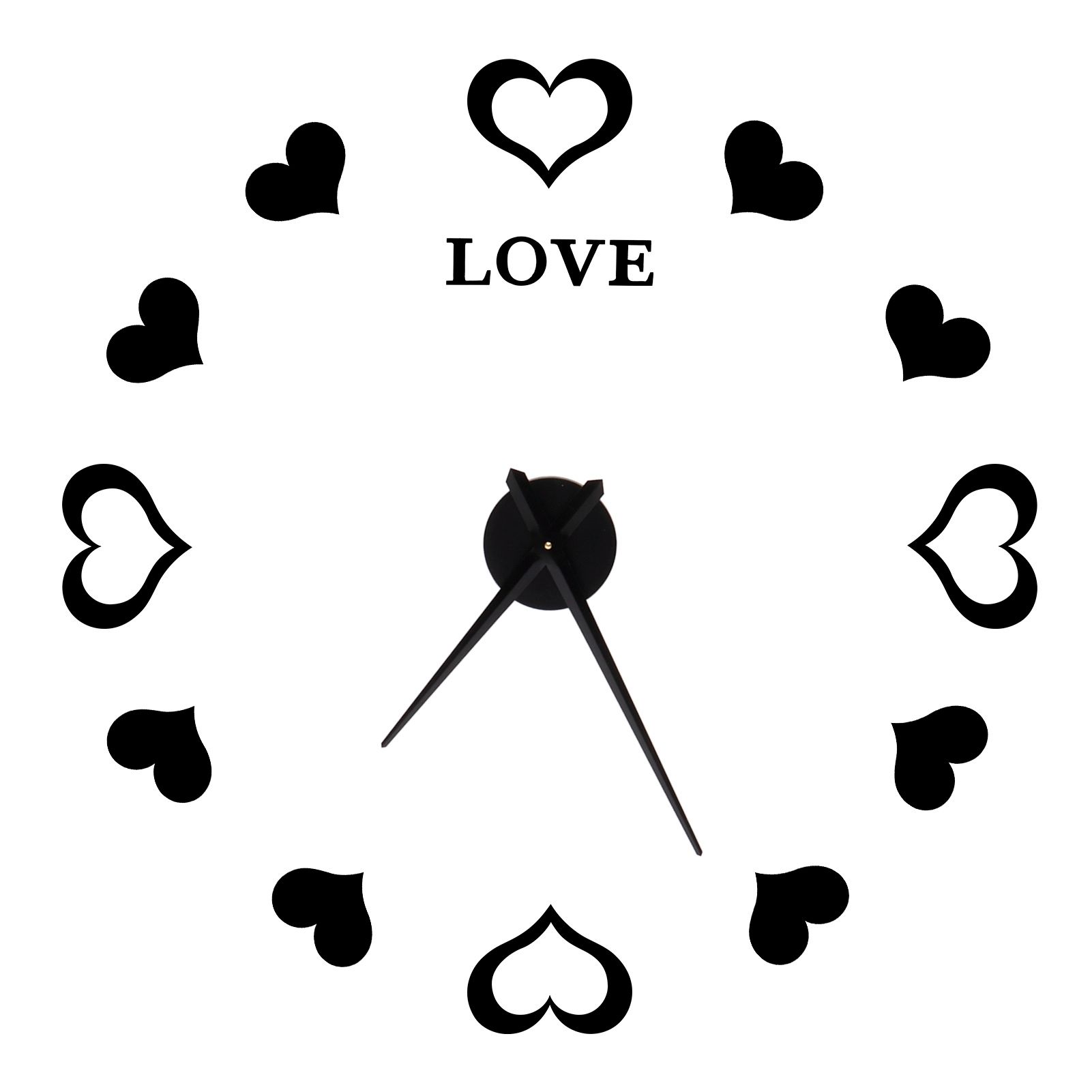 Innovative DIY Wall Clock Acrylic Mirror Surface Wall Sticker Clock for Home view 6