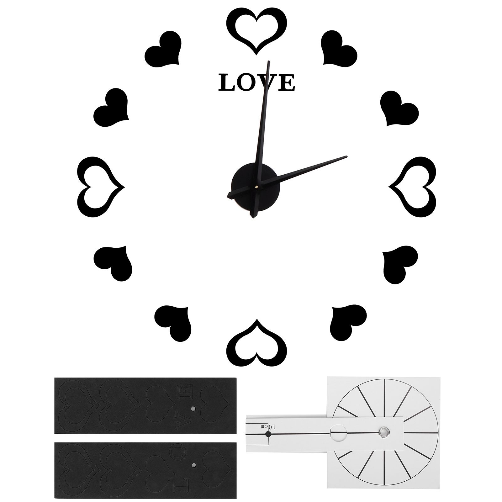 Innovative DIY Wall Clock Acrylic Mirror Surface Wall Sticker Clock for Home view 7
