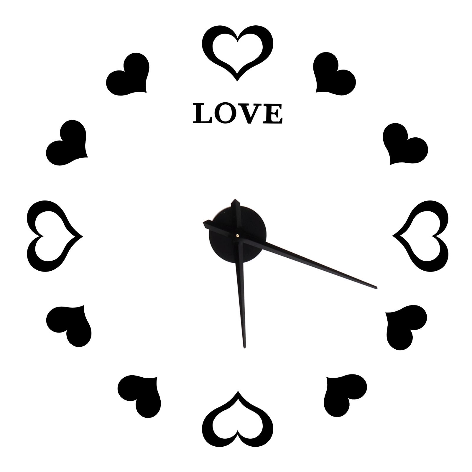 Innovative DIY Wall Clock Acrylic Mirror Surface Wall Sticker Clock for Home view 8