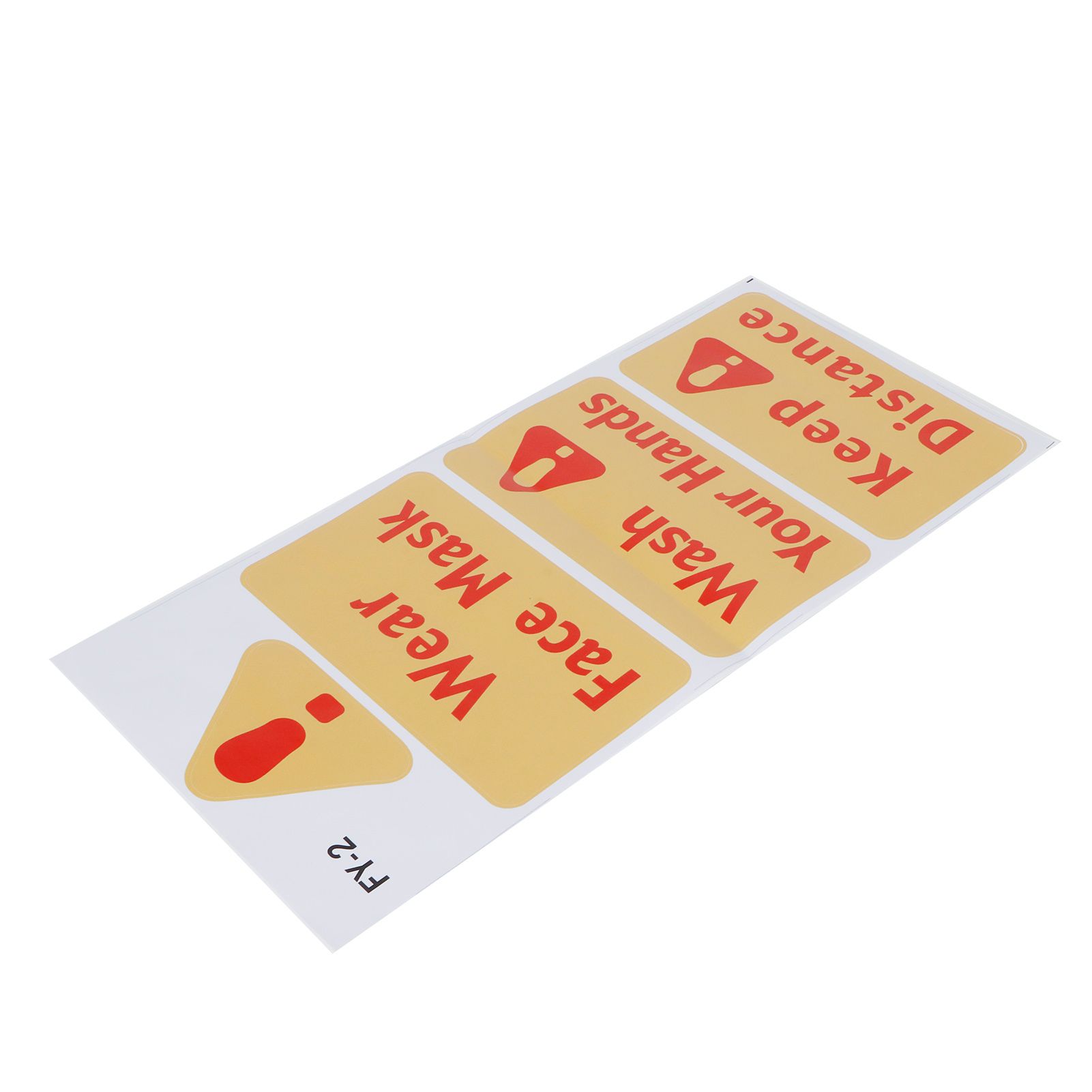 4PCS Warning Signs Wall Sticker Caution Warning Decals DIY Kitchen Shop Window view 15