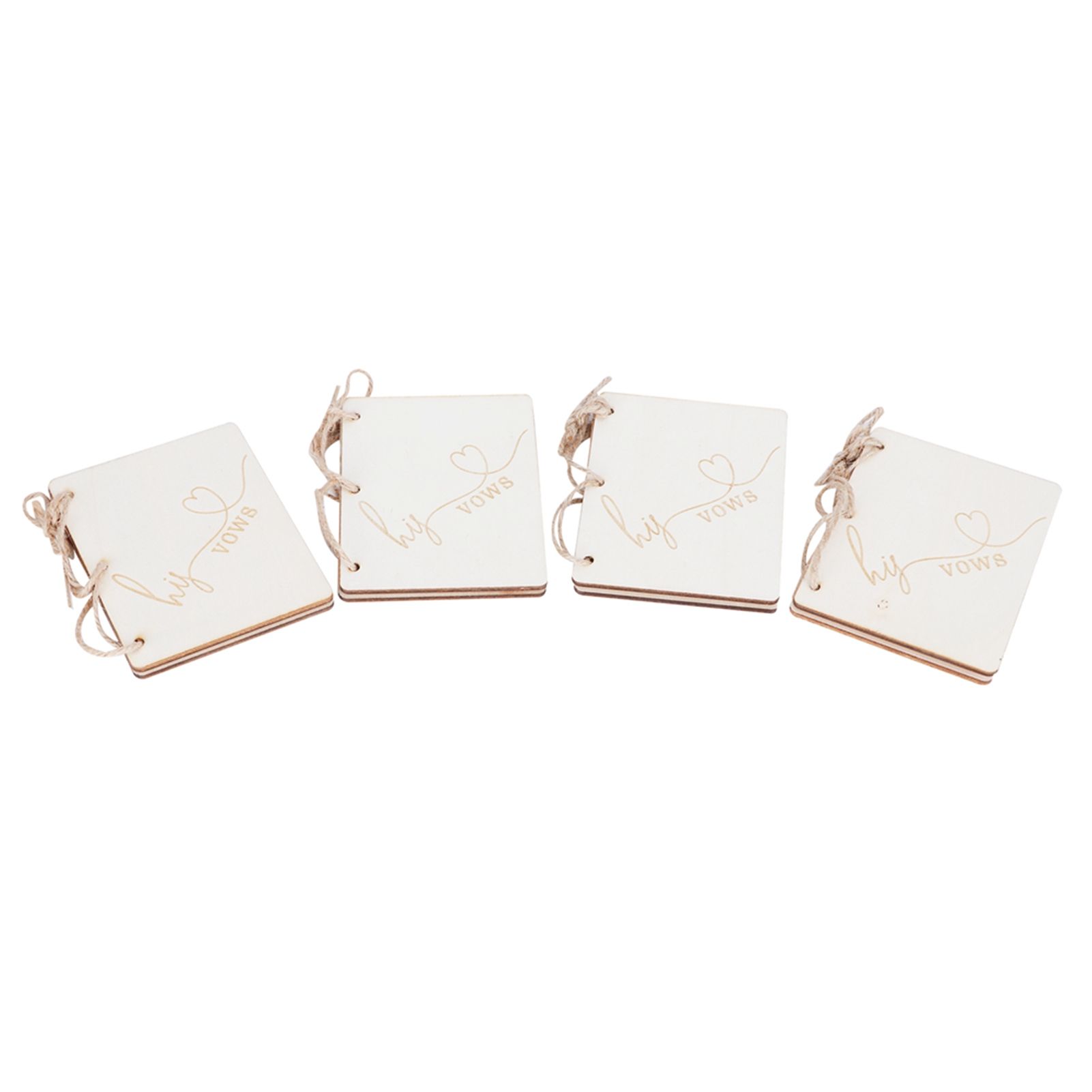 2 Sets Wedding Vow Books Exquisite Gift Card Declaration Booklets Props view 2