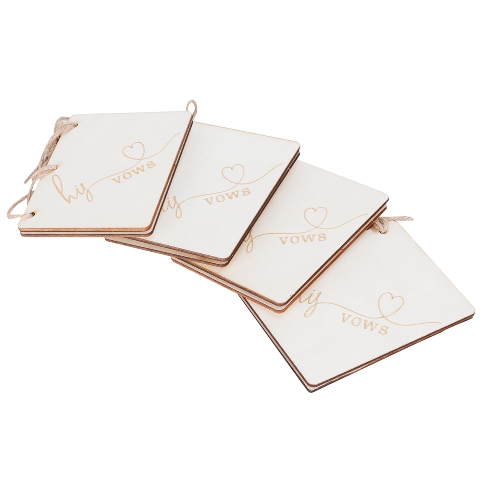 2 Sets Wedding Vow Books Exquisite Gift Card Declaration Booklets Props view 4