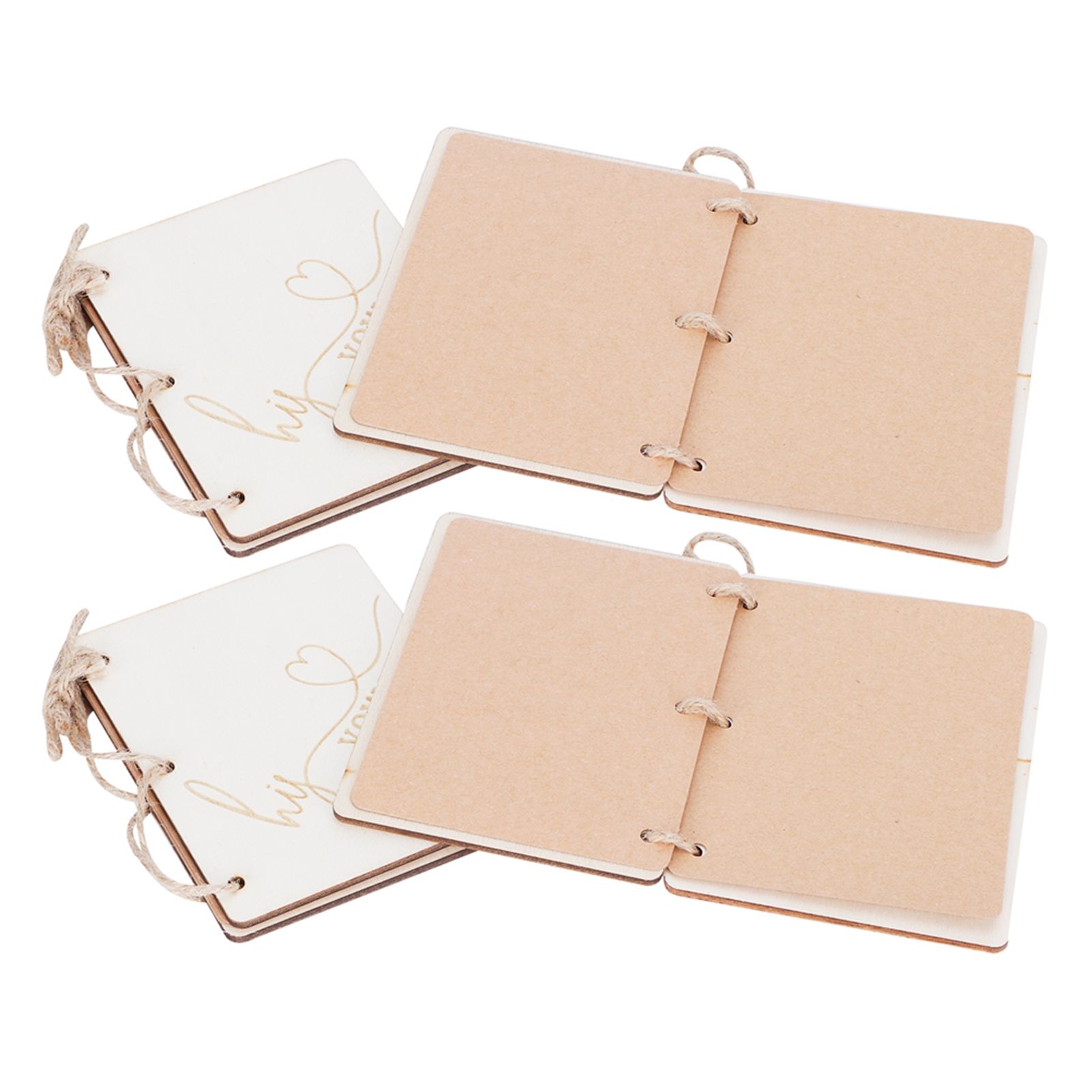 2 Sets Wedding Vow Books Exquisite Gift Card Declaration Booklets Props view 6