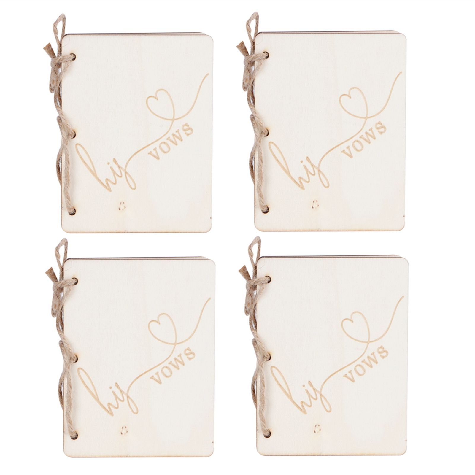 2 Sets Wedding Vow Books Exquisite Gift Card Declaration Booklets Props view 8