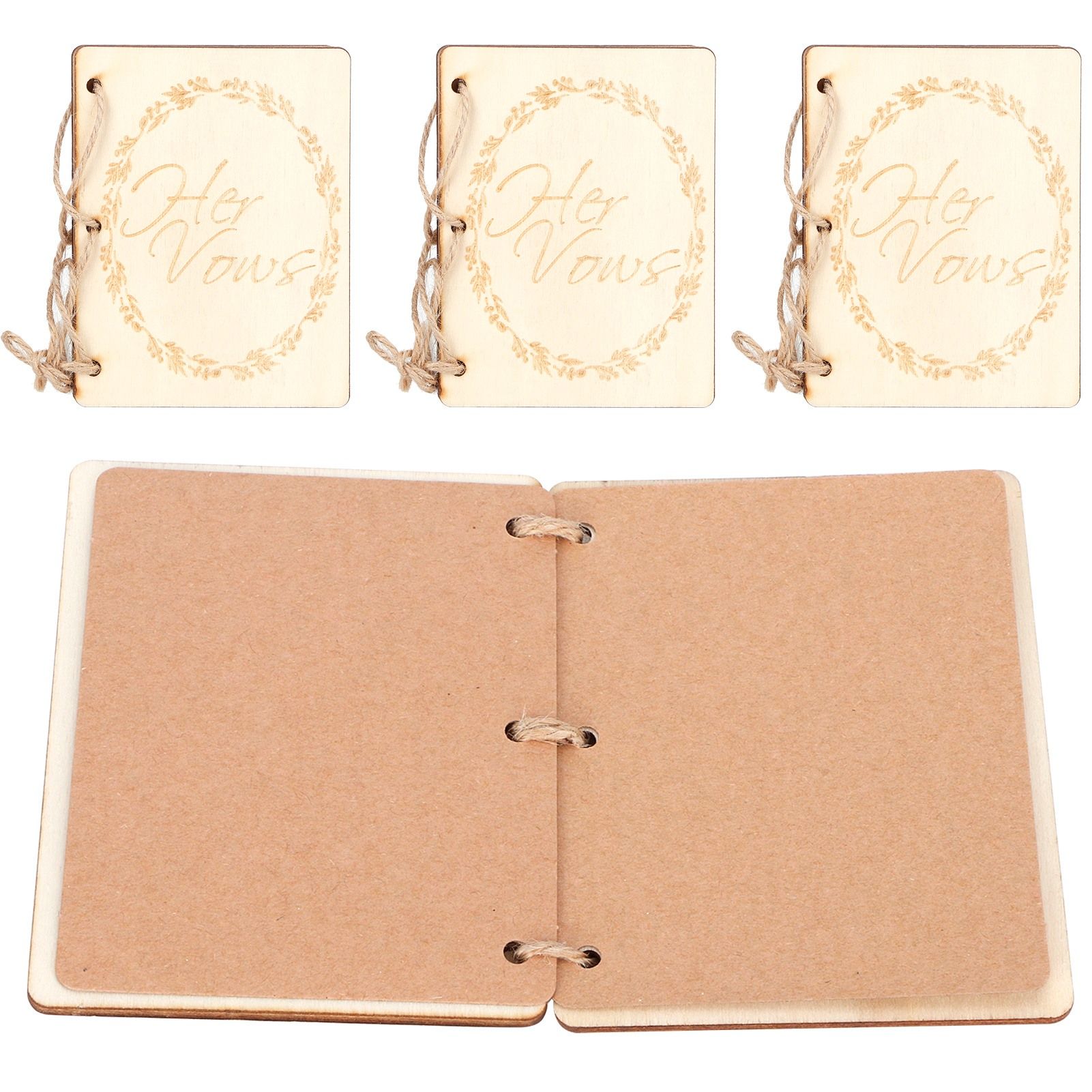 2 Set Wedding Booklet Anniversary Books Notebook Photography Props Decoration view 2