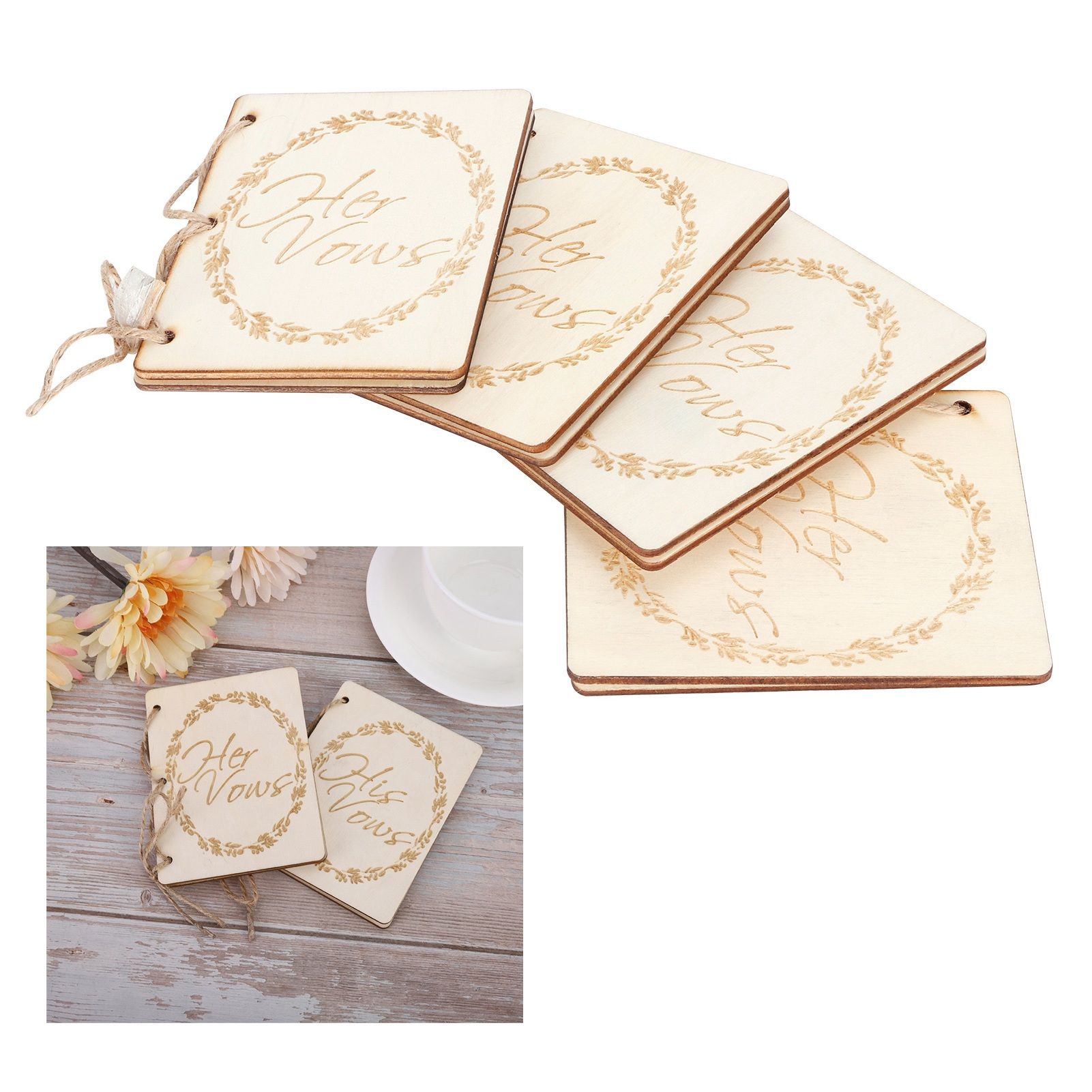 2 Set Wedding Booklet Anniversary Books Notebook Photography Props Decoration view 9