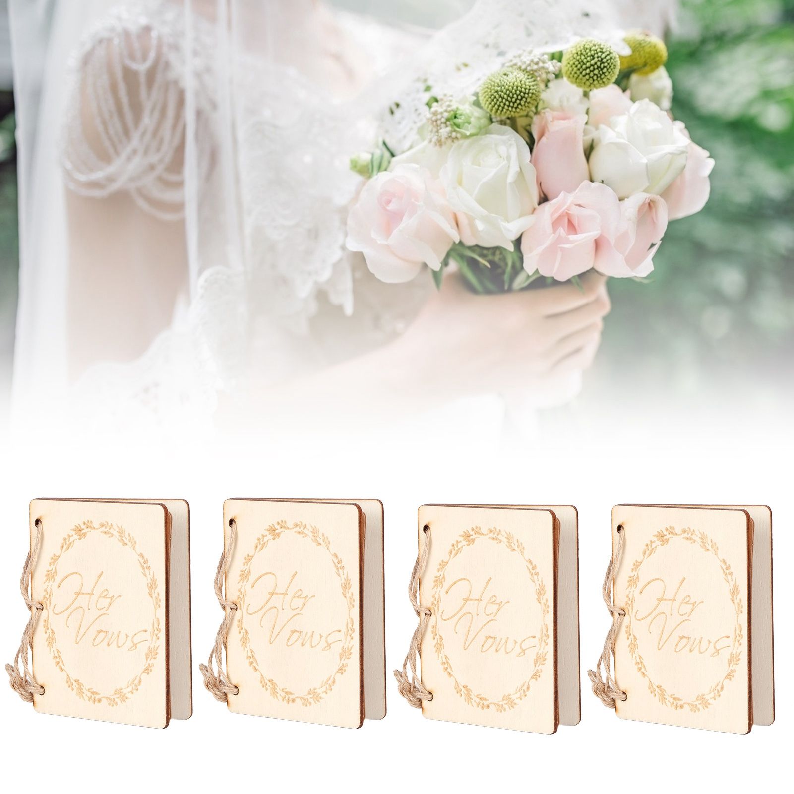 2 Set Wedding Booklet Anniversary Books Notebook Photography Props Decoration view 10