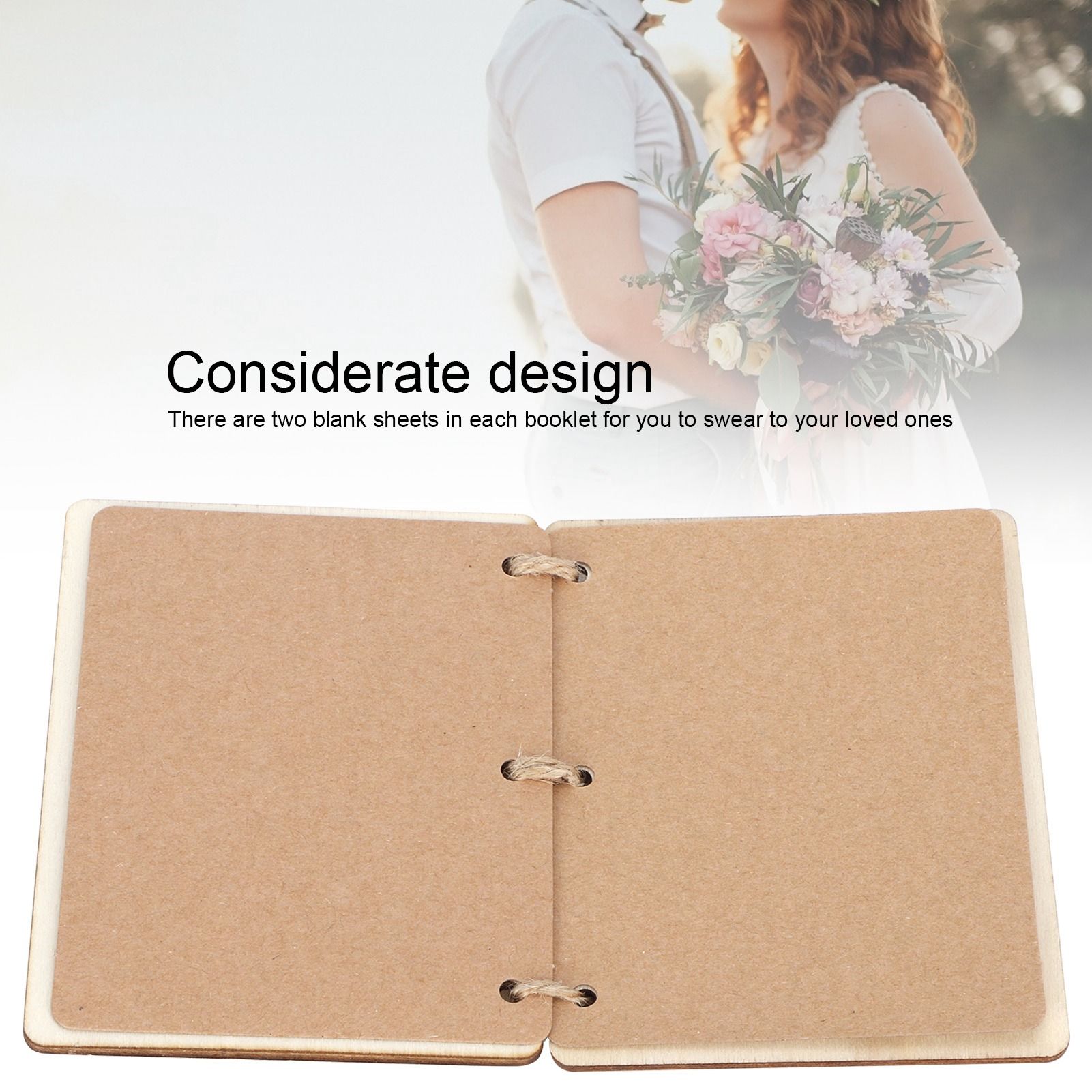 2 Set Wedding Booklet Anniversary Books Notebook Photography Props Decoration view 15
