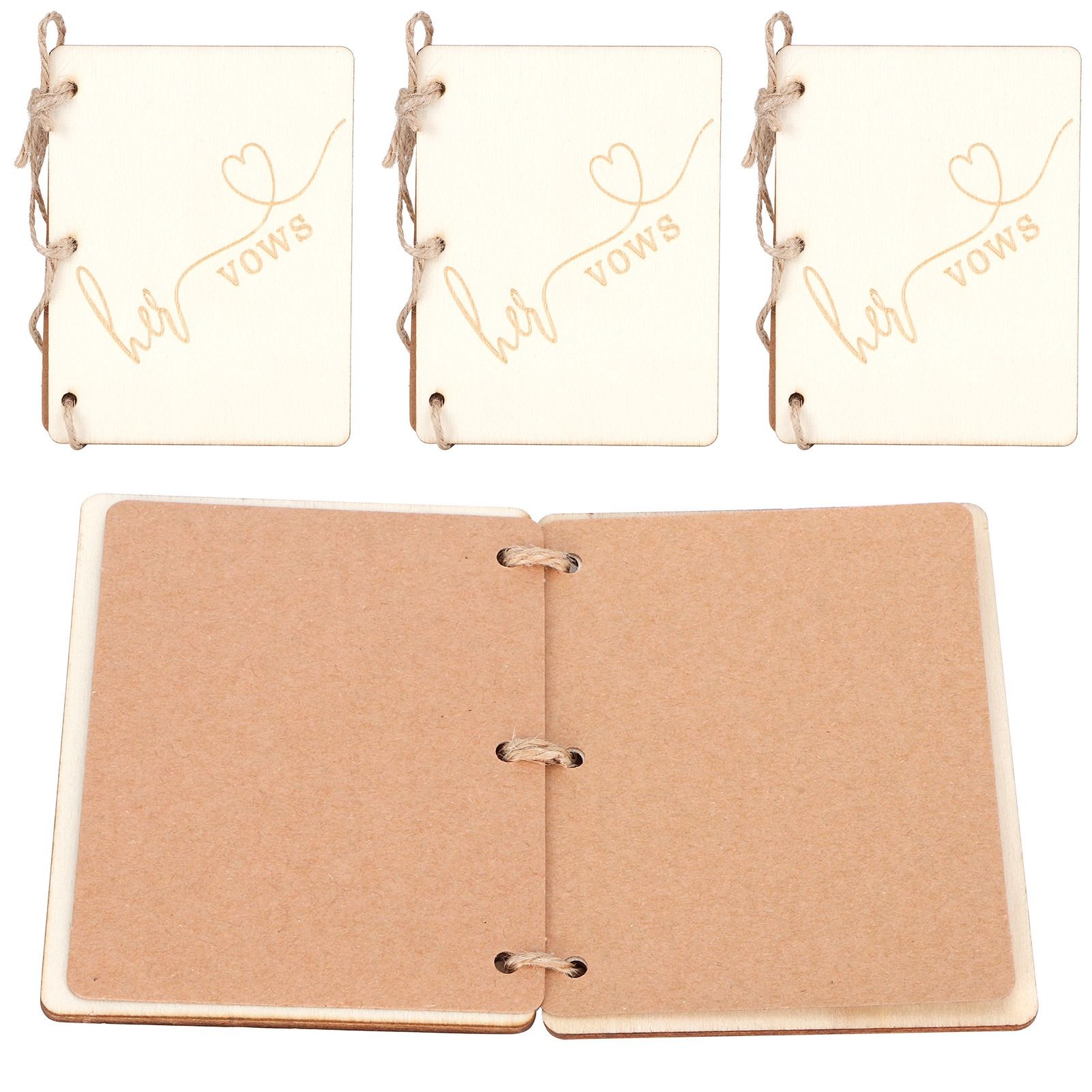 2 Set Wedding Booklet Anniversary Books Notebook Photography Props Decoration view 3