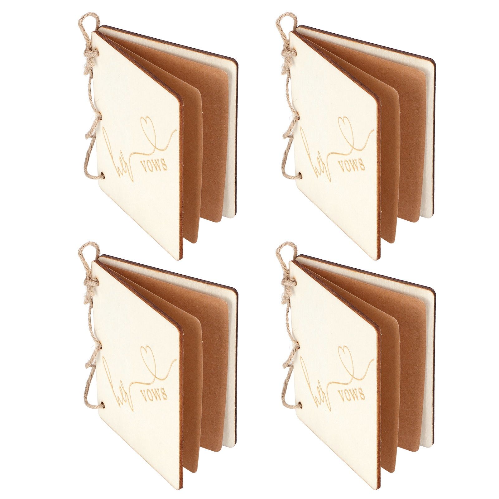 2 Set Wedding Booklet Anniversary Books Notebook Photography Props Decoration view 8