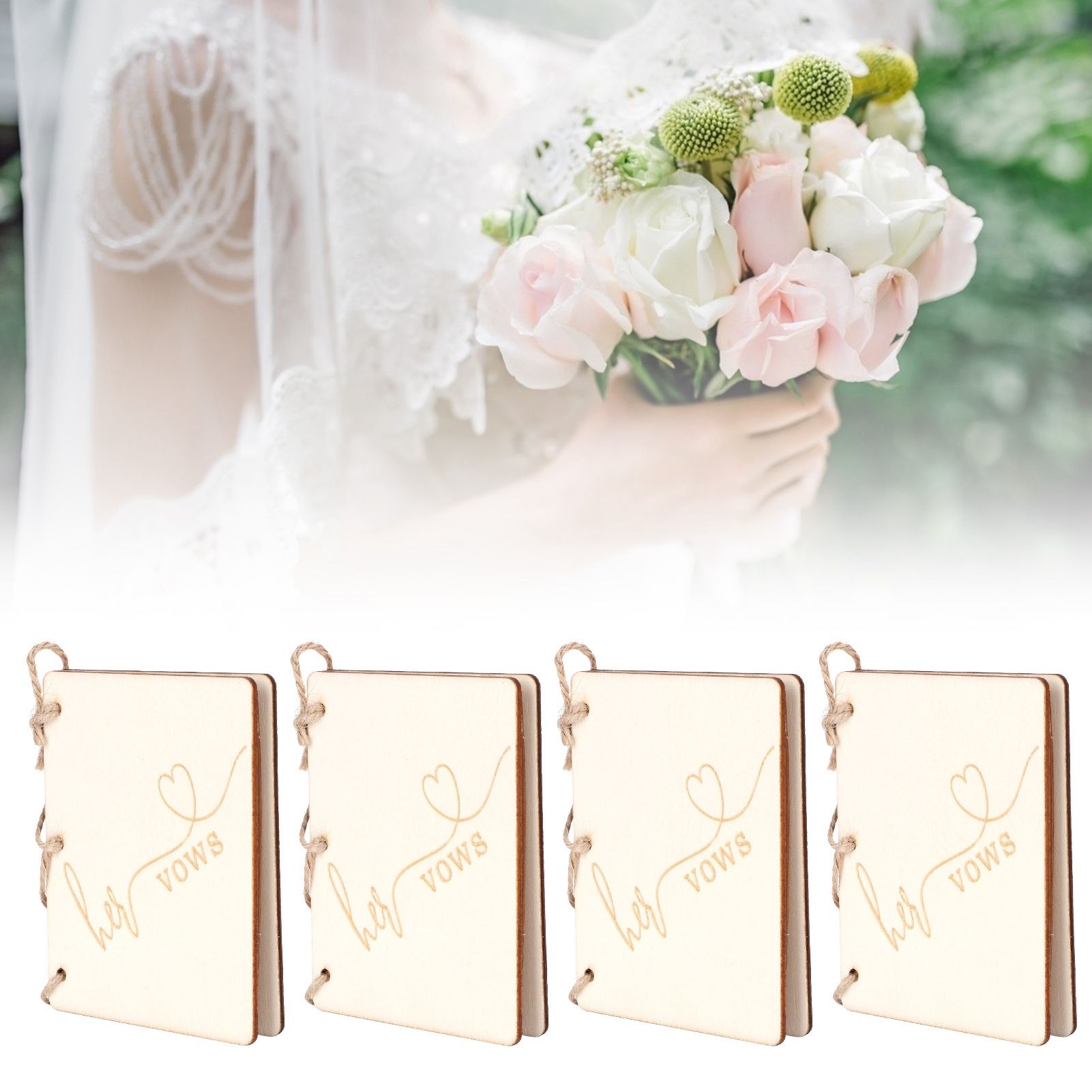 2 Set Wedding Booklet Anniversary Books Notebook Photography Props Decoration view 10