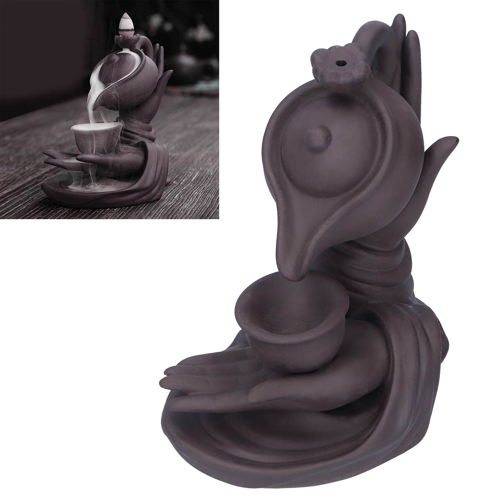 Buddha Hand Backflow Incense Burner Ornament Incense Holder Feng Shui Decorations view 9