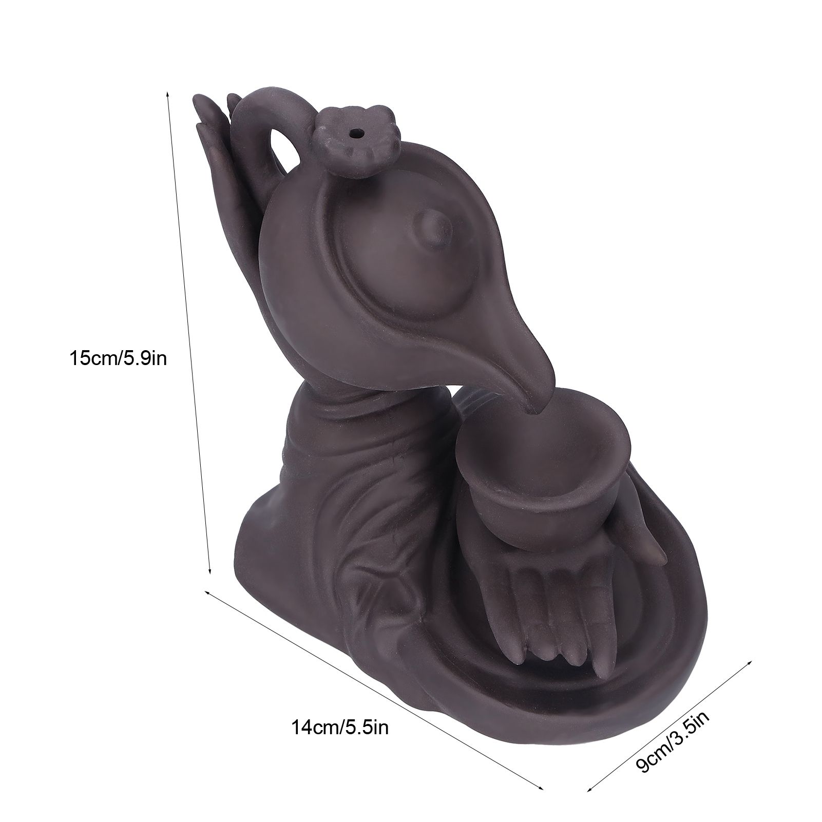 Buddha Hand Backflow Incense Burner Ornament Incense Holder Feng Shui Decorations view 13