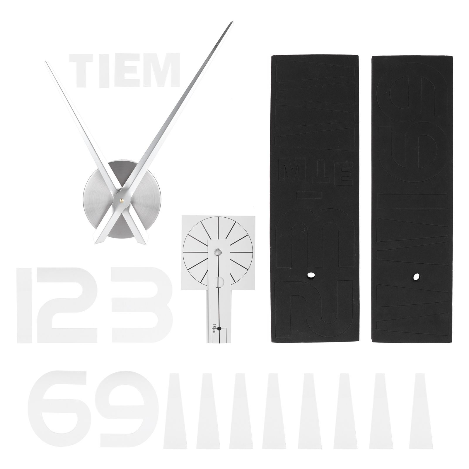 Frameless Wall Clock Sticker Mirror Surface Living Room Bedroom Office DIY — image 1