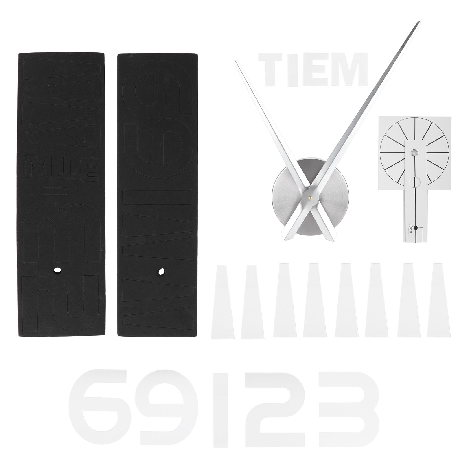 Frameless Wall Clock Sticker Mirror Surface Living Room Bedroom Office DIY view 3
