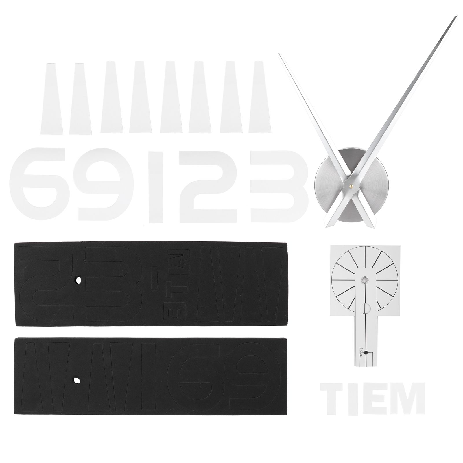 Frameless Wall Clock Sticker Mirror Surface Living Room Bedroom Office DIY view 4