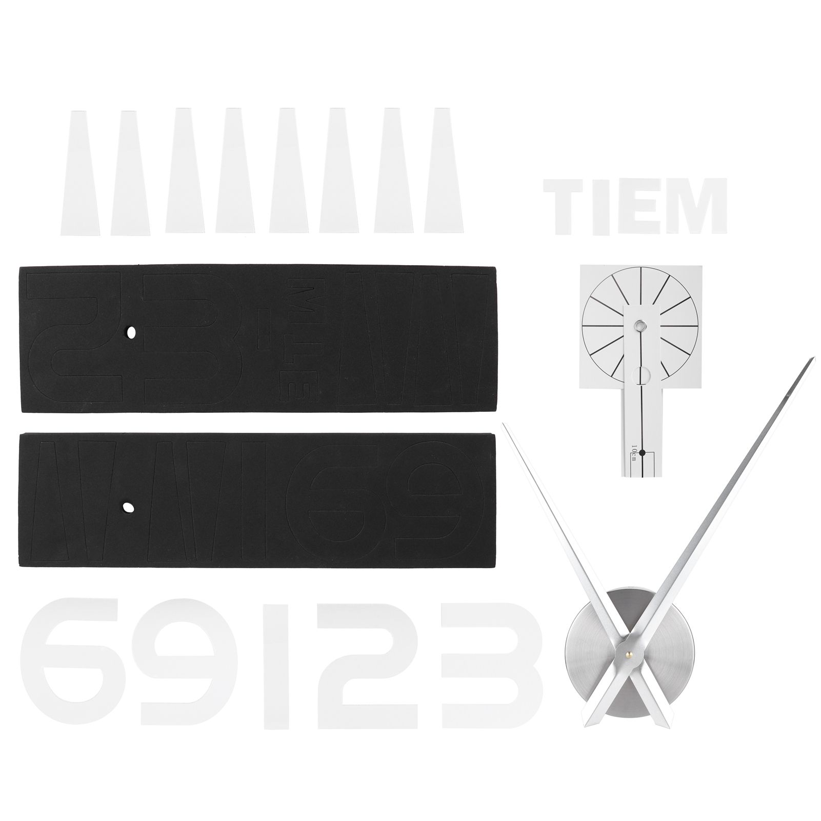 Frameless Wall Clock Sticker Mirror Surface Living Room Bedroom Office DIY view 5