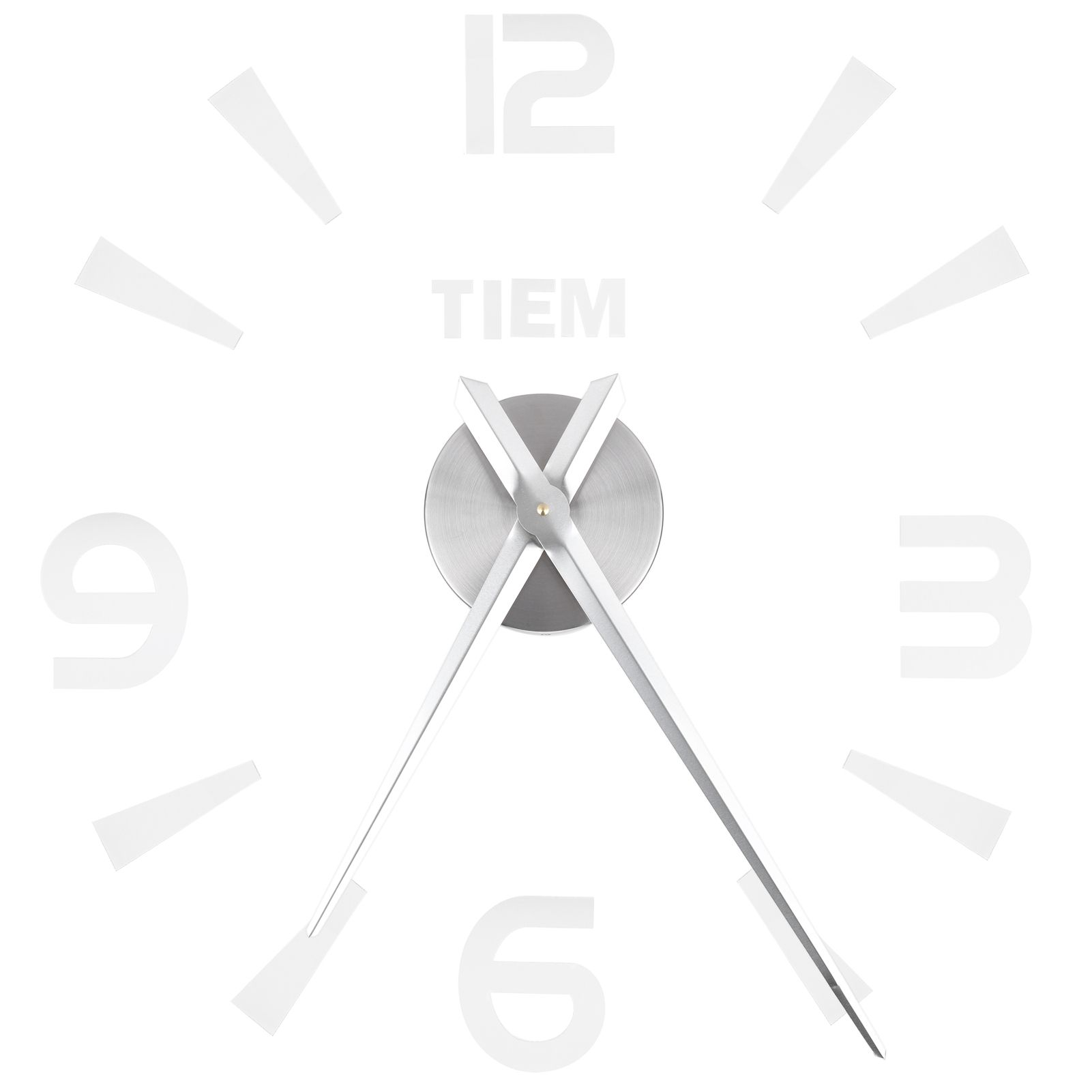 Frameless Wall Clock Sticker Mirror Surface Living Room Bedroom Office DIY view 6