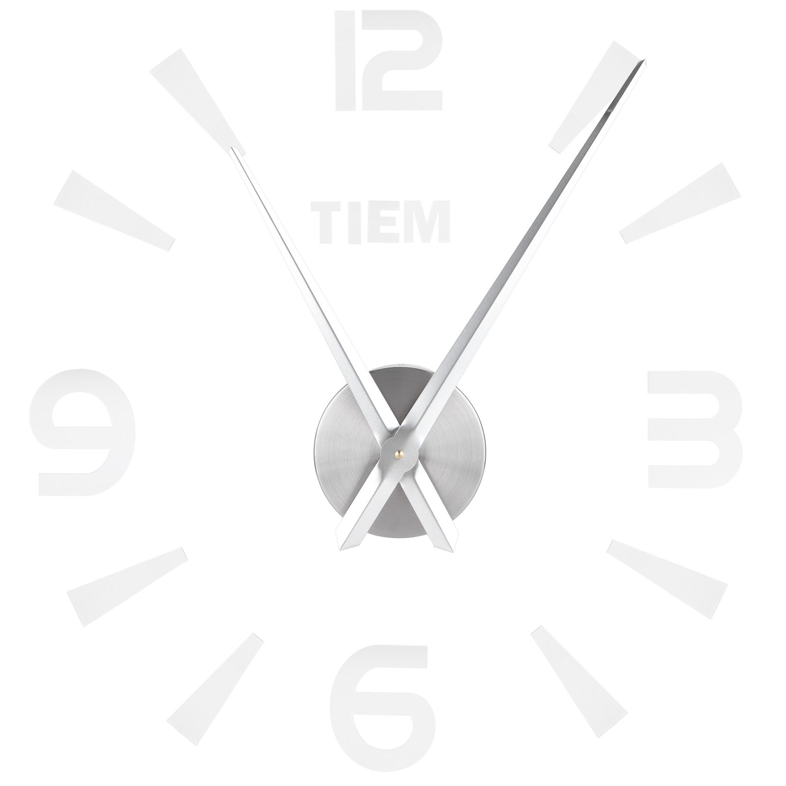Frameless Wall Clock Sticker Mirror Surface Living Room Bedroom Office DIY view 7