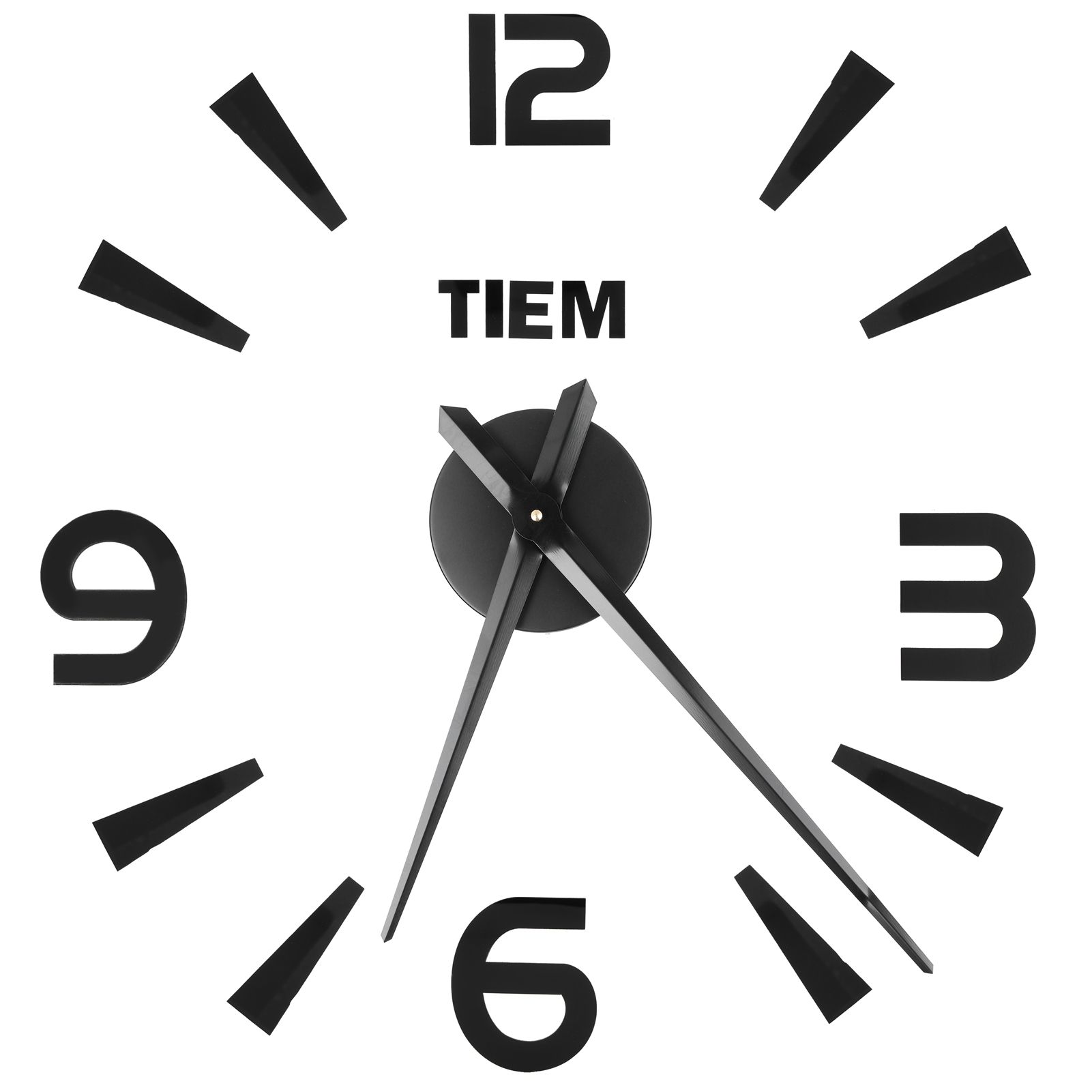 Frameless Wall Clock Sticker Mirror Surface Living Room Bedroom Office DIY view 2