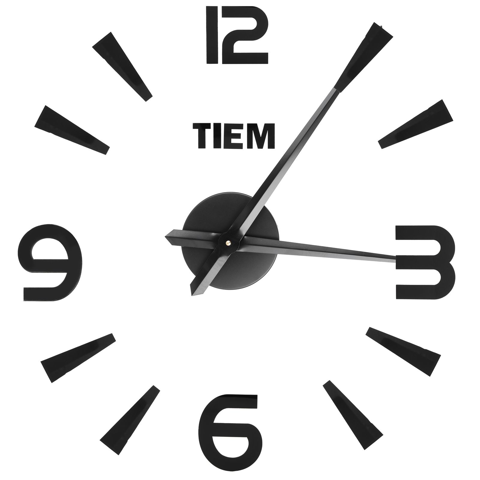 Frameless Wall Clock Sticker Mirror Surface Living Room Bedroom Office DIY view 5