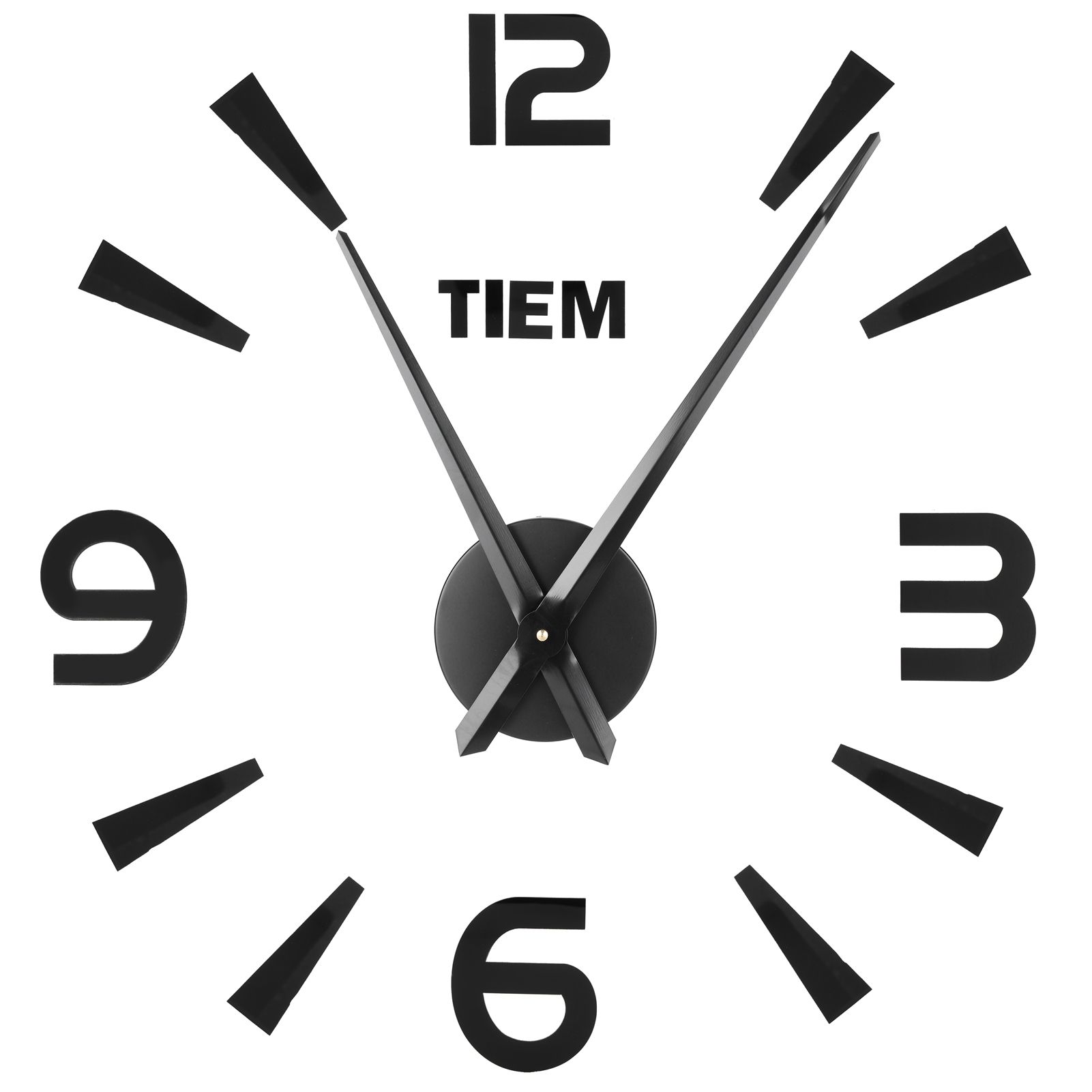 Frameless Wall Clock Sticker Mirror Surface Living Room Bedroom Office DIY view 7