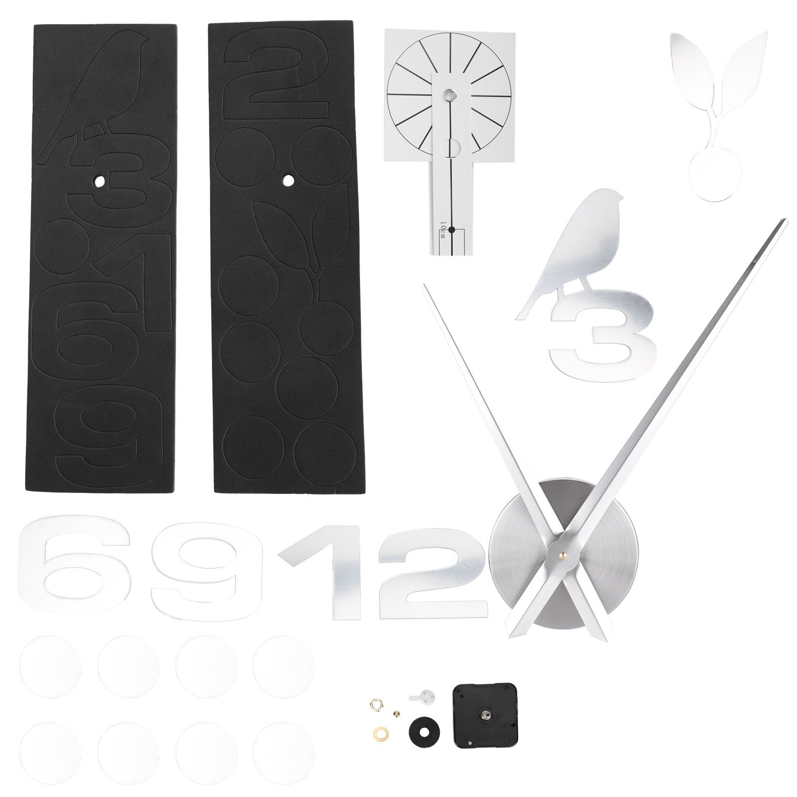 Frameless Wall Clock Sticker Mirror Surface DIY Decoration Living Room Bedroom view 5