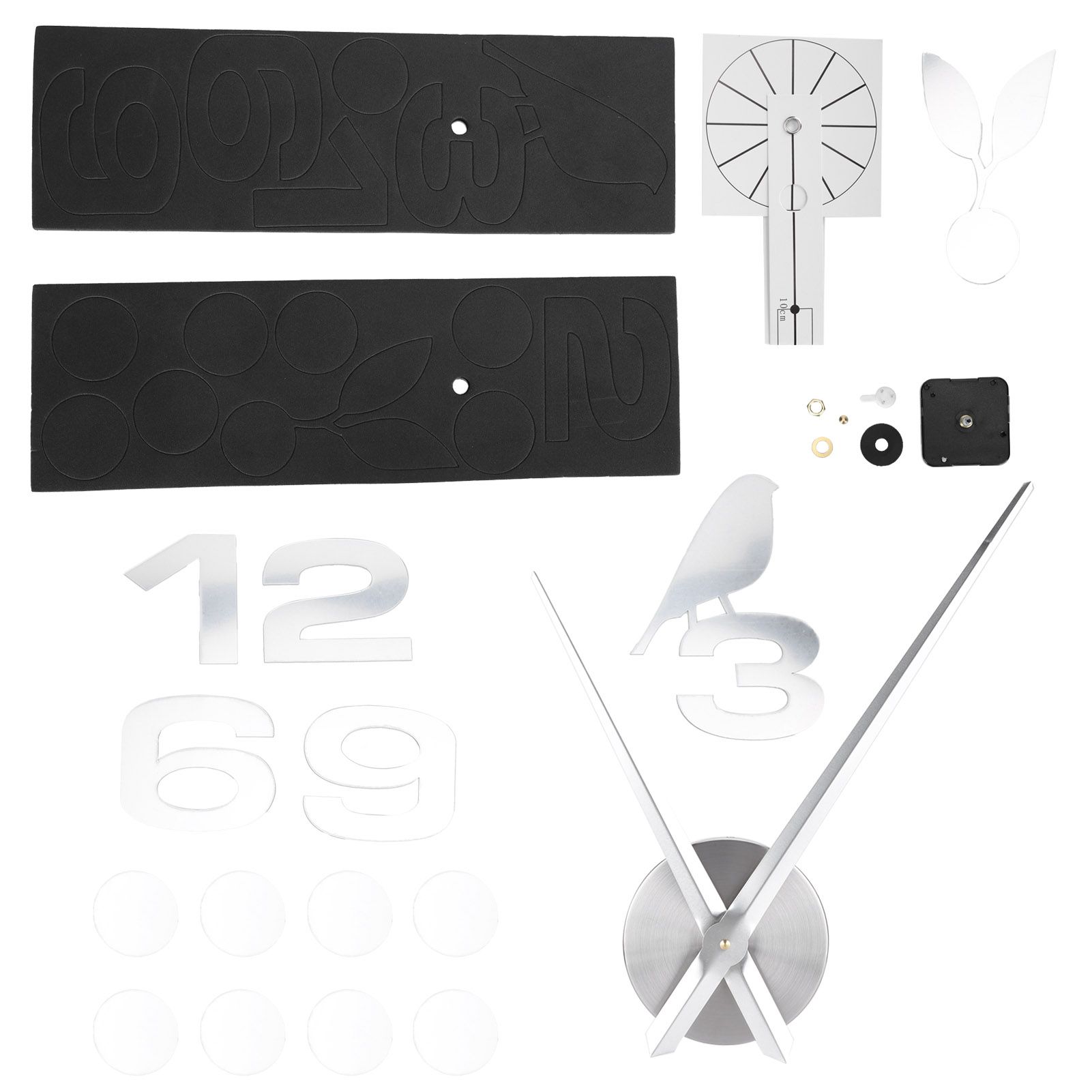 Frameless Wall Clock Sticker Mirror Surface DIY Decoration Living Room Bedroom view 6