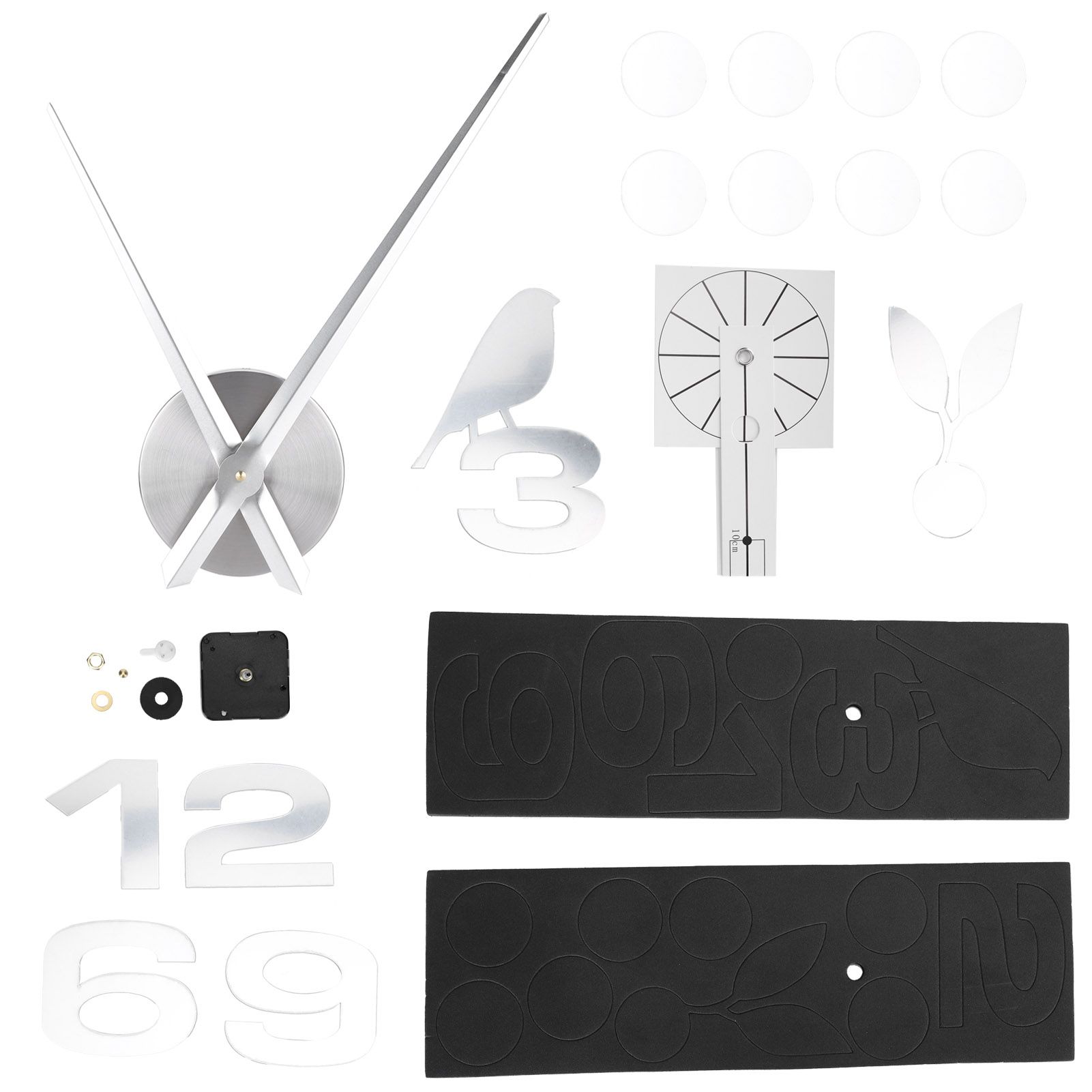 Frameless Wall Clock Sticker Mirror Surface DIY Decoration Living Room Bedroom view 7
