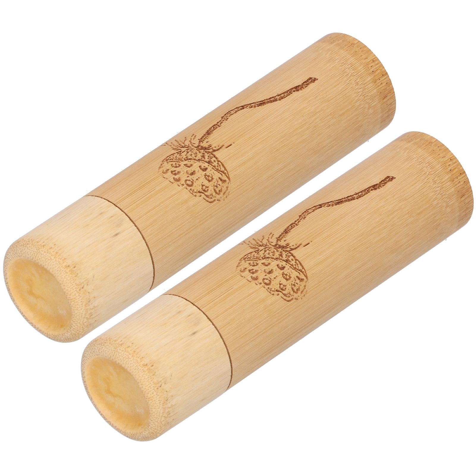 2Pcs Bamboo Tube Natural Environmentally Friendly Carbonized for Tea Nuts view 3