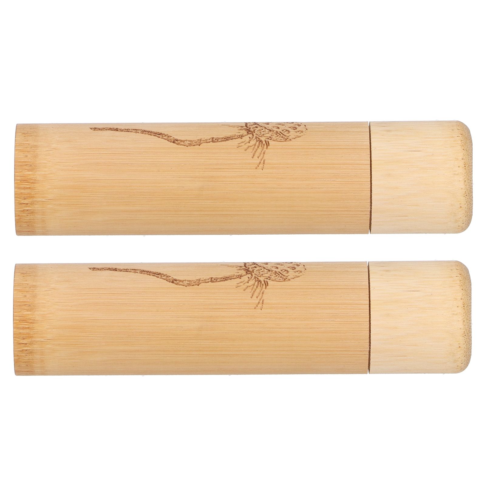 2Pcs Bamboo Tube Natural Environmentally Friendly Carbonized for Tea Nuts view 5