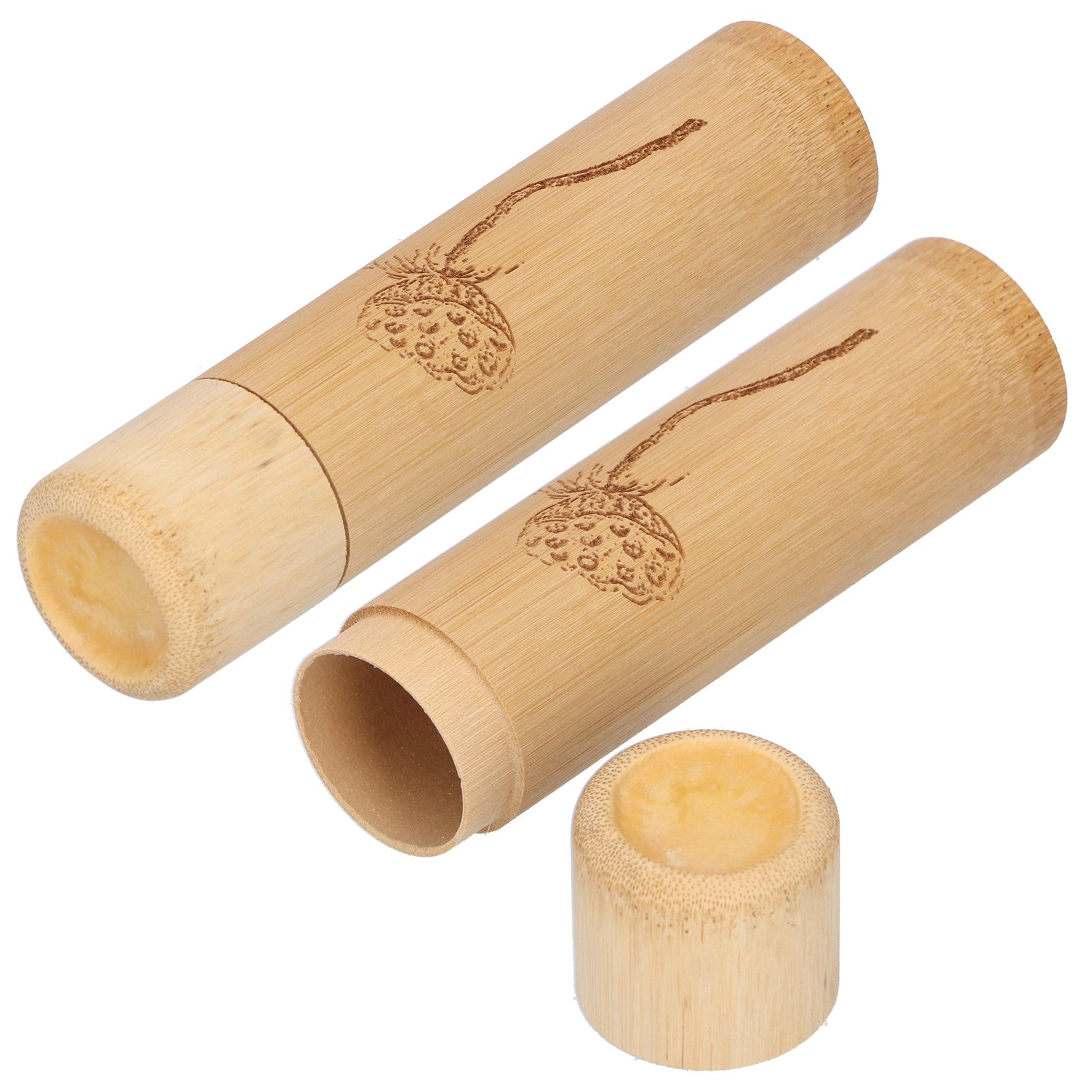 2Pcs Bamboo Tube Natural Environmentally Friendly Carbonized for Tea Nuts view 7