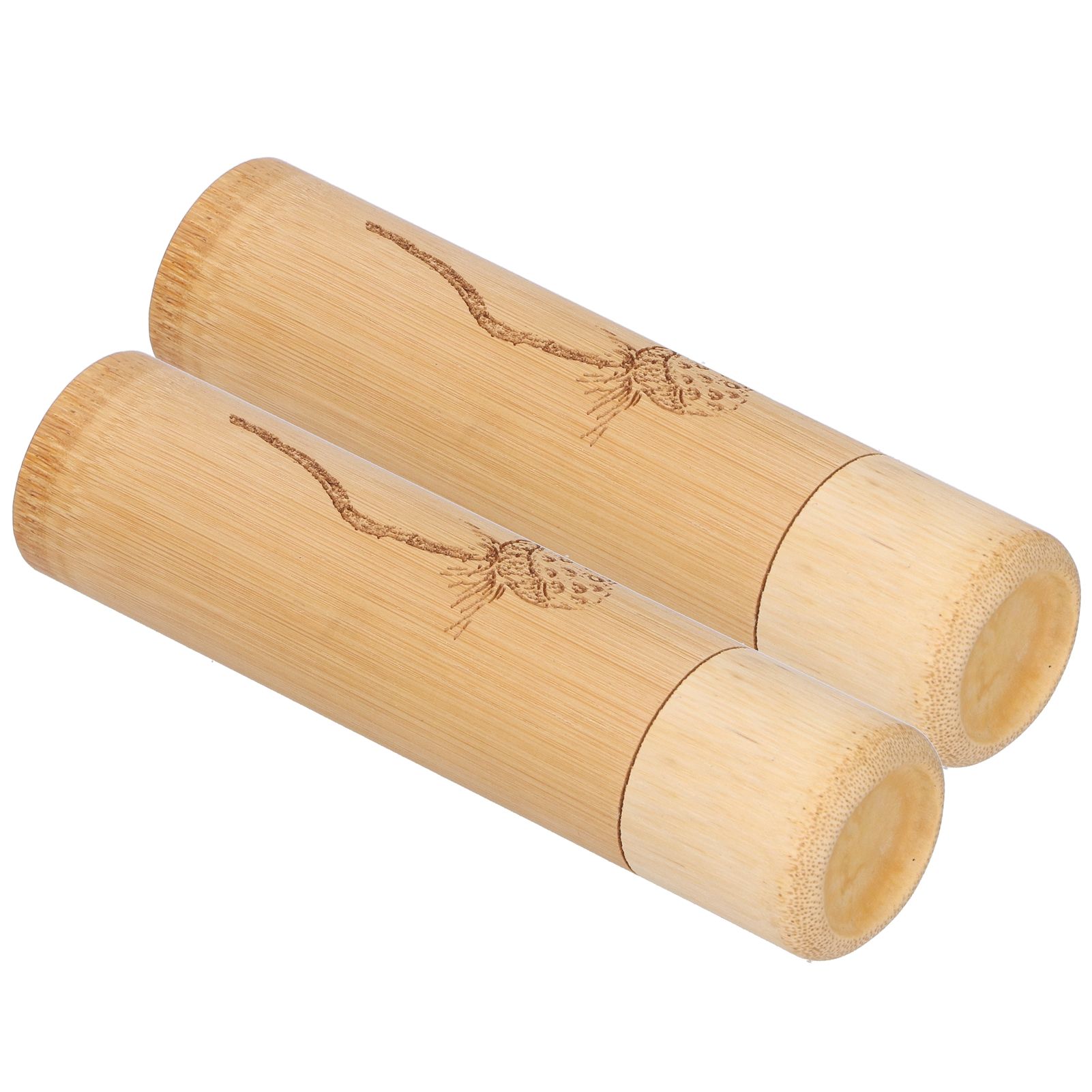2Pcs Bamboo Tube Natural Environmentally Friendly Carbonized for Tea Nuts view 8