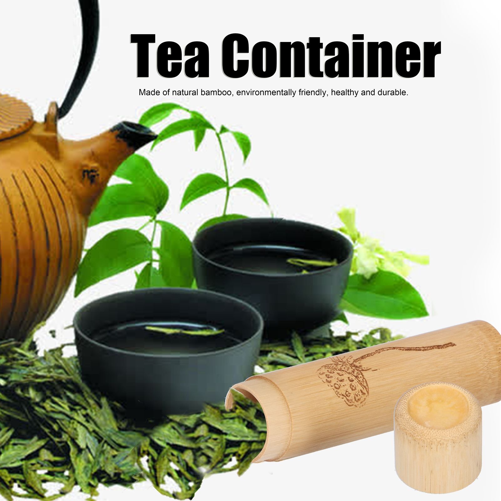 2Pcs Bamboo Tube Natural Environmentally Friendly Carbonized for Tea Nuts view 11