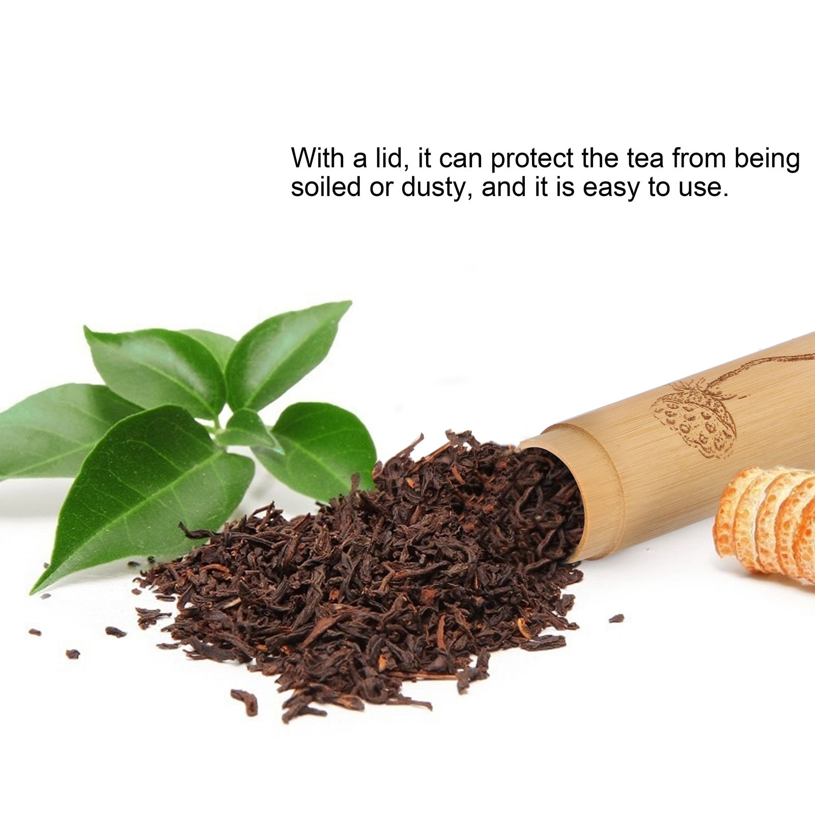2Pcs Bamboo Tube Natural Environmentally Friendly Carbonized for Tea Nuts view 12
