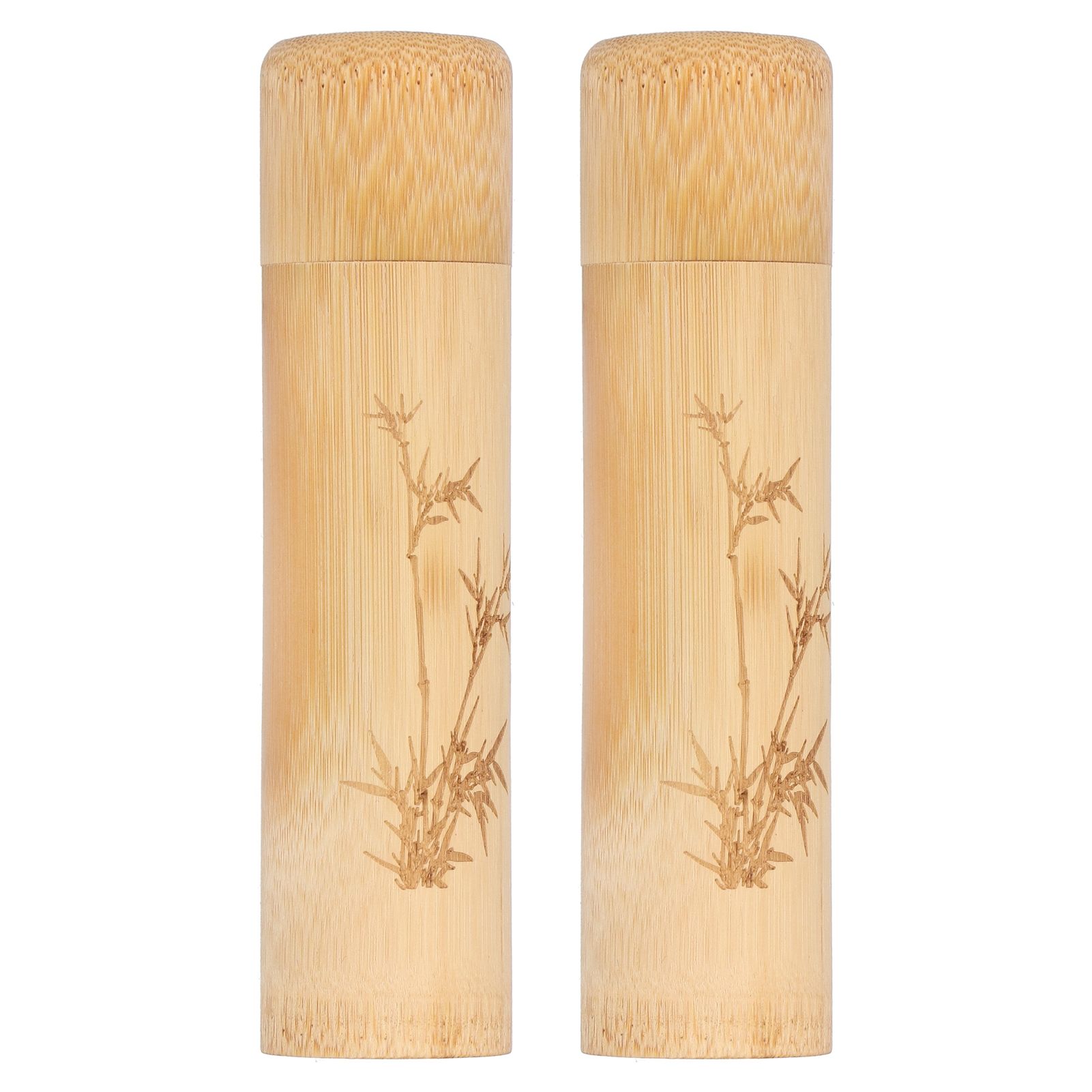 2Pcs Bamboo Tube Natural Environmentally Friendly Carbonized for Tea Nuts view 4