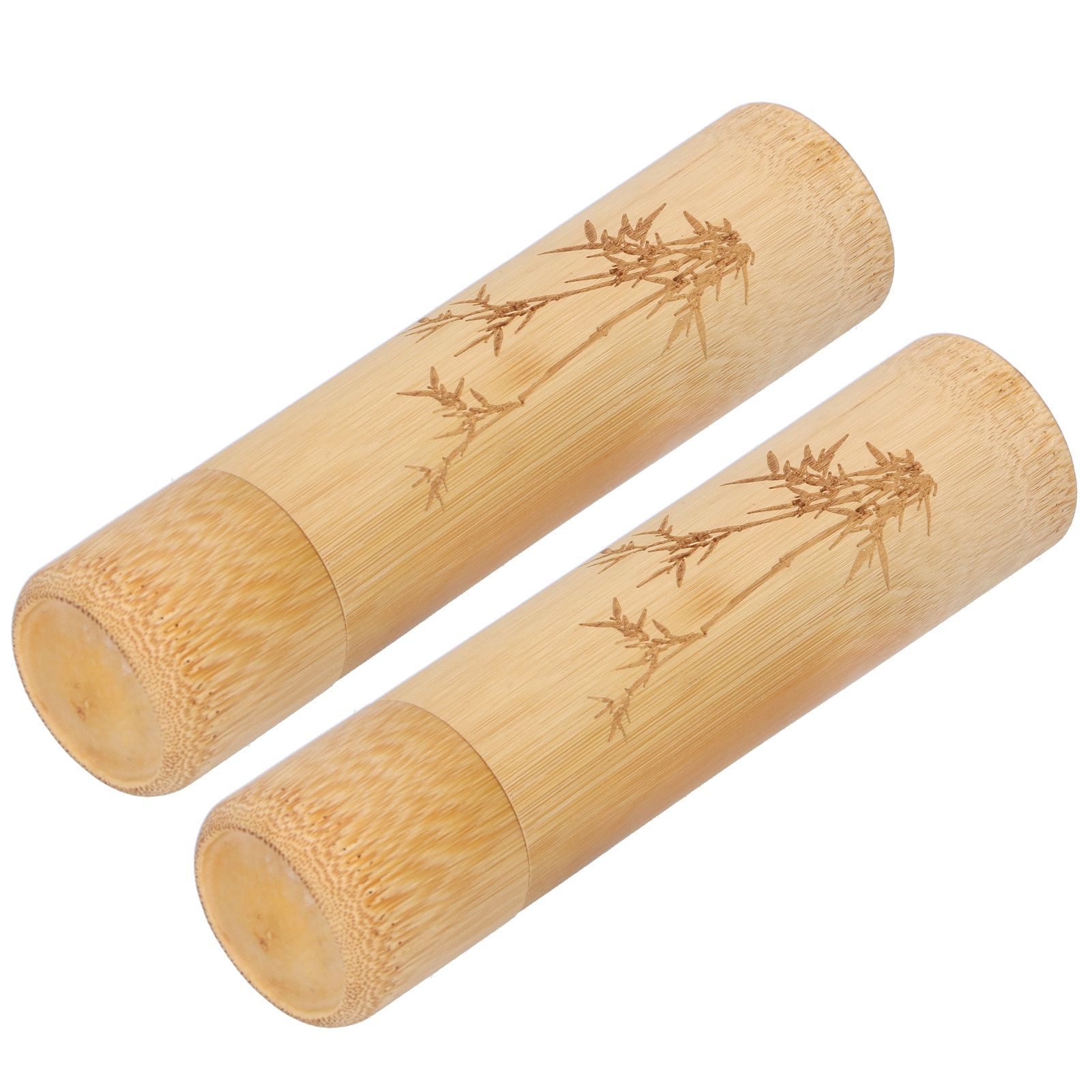 2Pcs Bamboo Tube Natural Environmentally Friendly Carbonized for Tea Nuts view 6